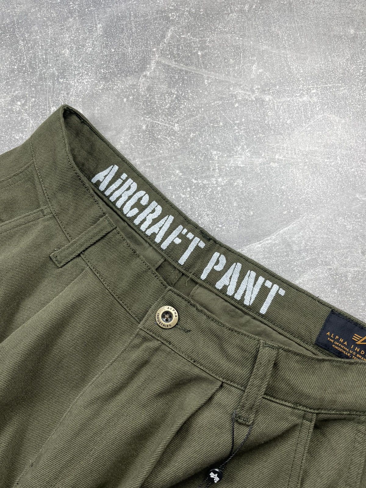 Alpha Industries Alpha Industries Aircraft Pant Military Green Cargo Pants Size US 33 - 8 Thumbnail