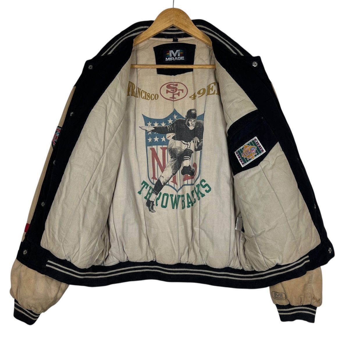 Mirage 🔥 VINTAGE NFL 46ERS SAN FRANCISCO TEAM BOMBER JACKET Size US M / EU 48-50 / 2 - 15 Thumbnail