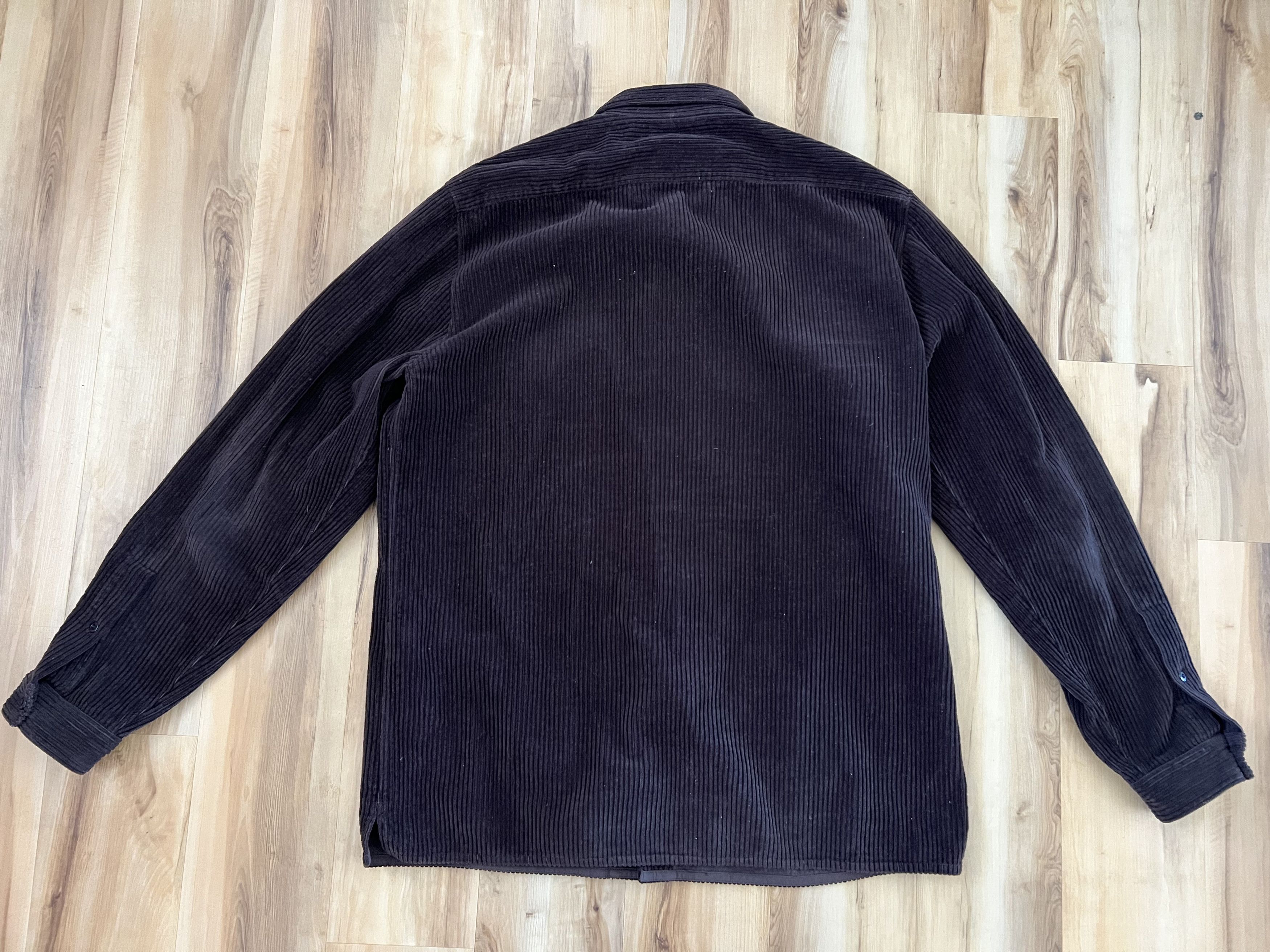 Stone Island Stone Island Brown Cotton Corduroy Overshirt Jacket Size US XXL / EU 58 / 5 - 6 Thumbnail