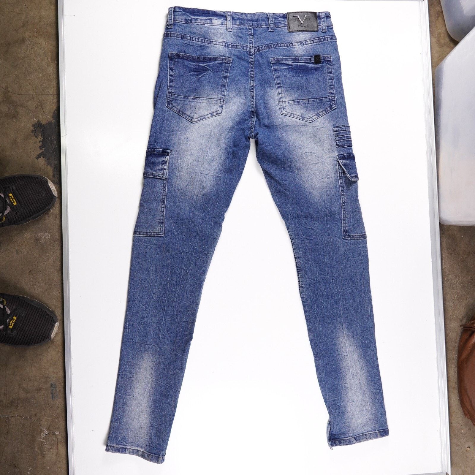 Other 19V69 Italia Denim Slim Skinny Jeans Straight Pants W34 L32 Size 34" / US 12 / IT 48 - 6 Thumbnail