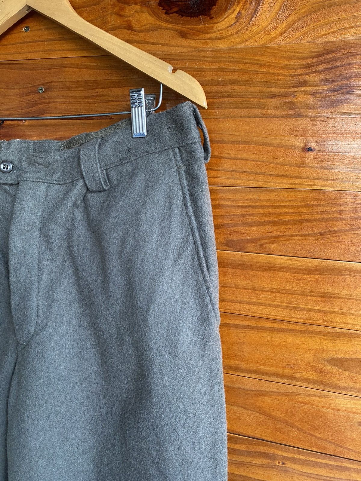 Vintage East German NVA Wool Military Trousers – Cold War Army Pants Size US 32 / EU 48 - 7 Thumbnail