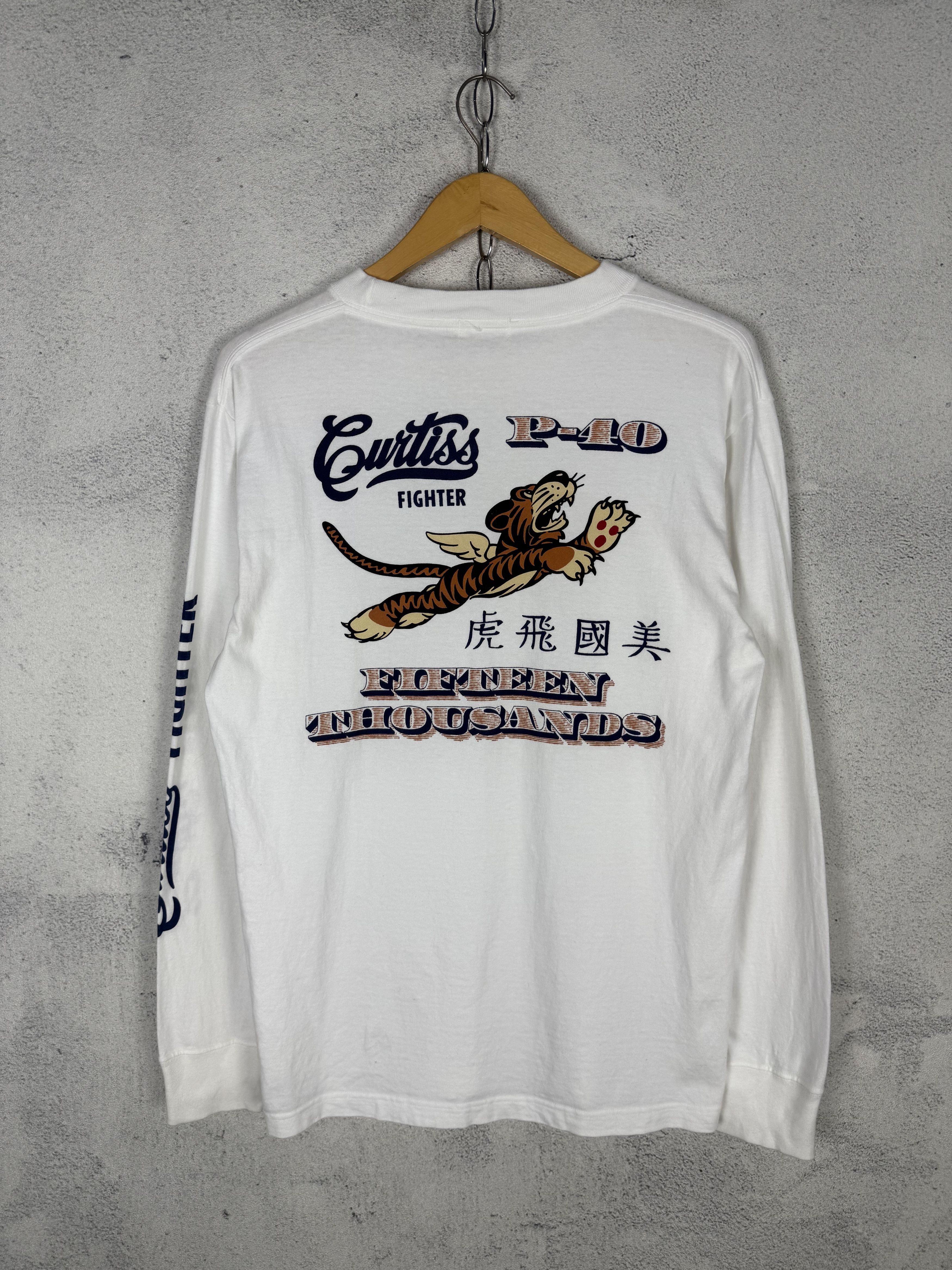 Buzz Rickson's Buzz Rickson Curtis Figher P-40 Longsleeve Tshirt Size US M / EU 48-50 / 2 - 1 Thumbnail