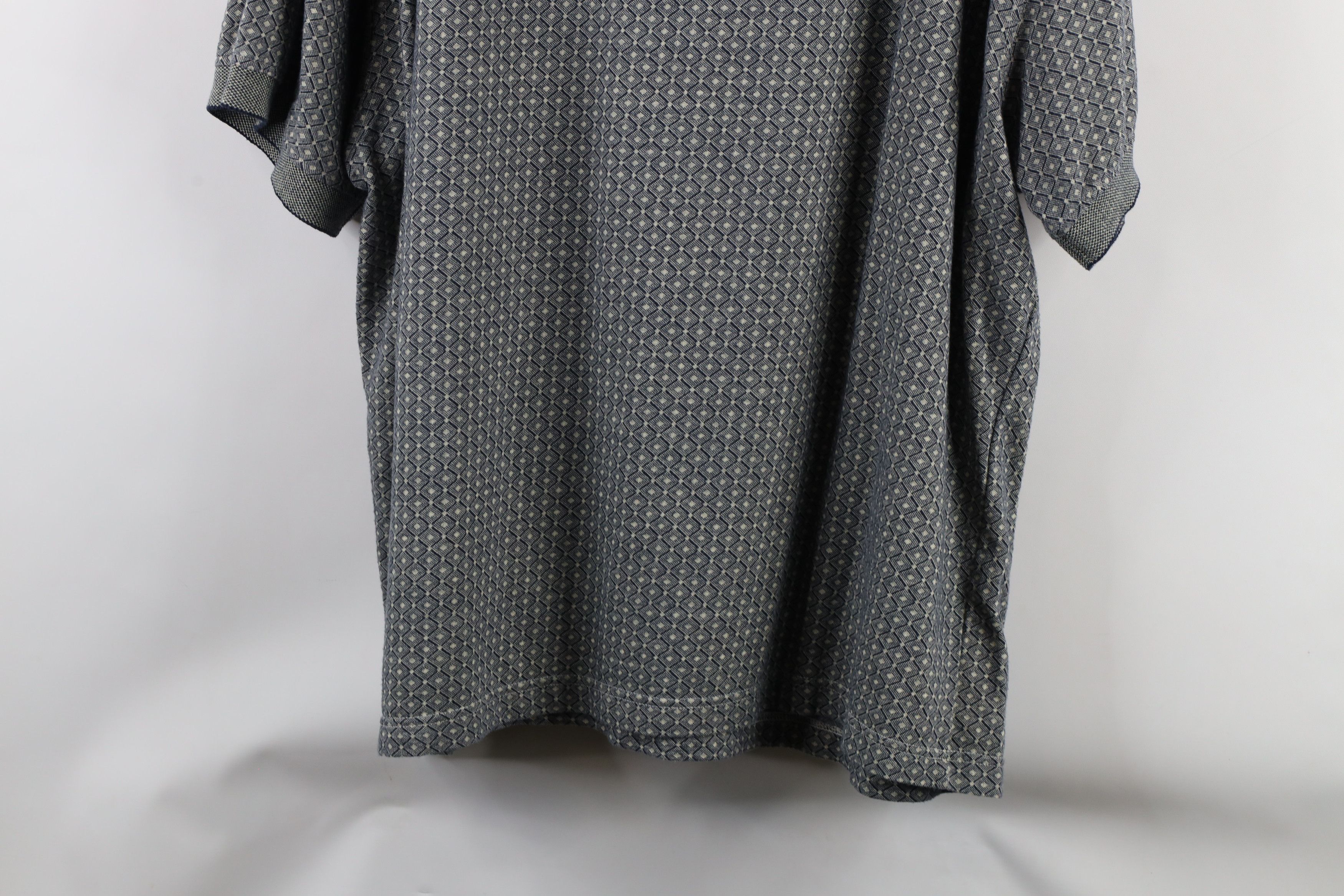 Vintage Vintage 90s Streetwear Diamond Knit Collared Golf Polo Shirt Size US XXL / EU 58 / 5 - 7 Thumbnail