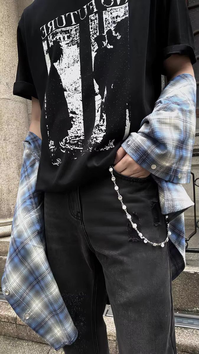Jewelry Minimalism Pearl y2k Retro Style Unisex Punk Pants Chain Size ONE SIZE - 5 Thumbnail