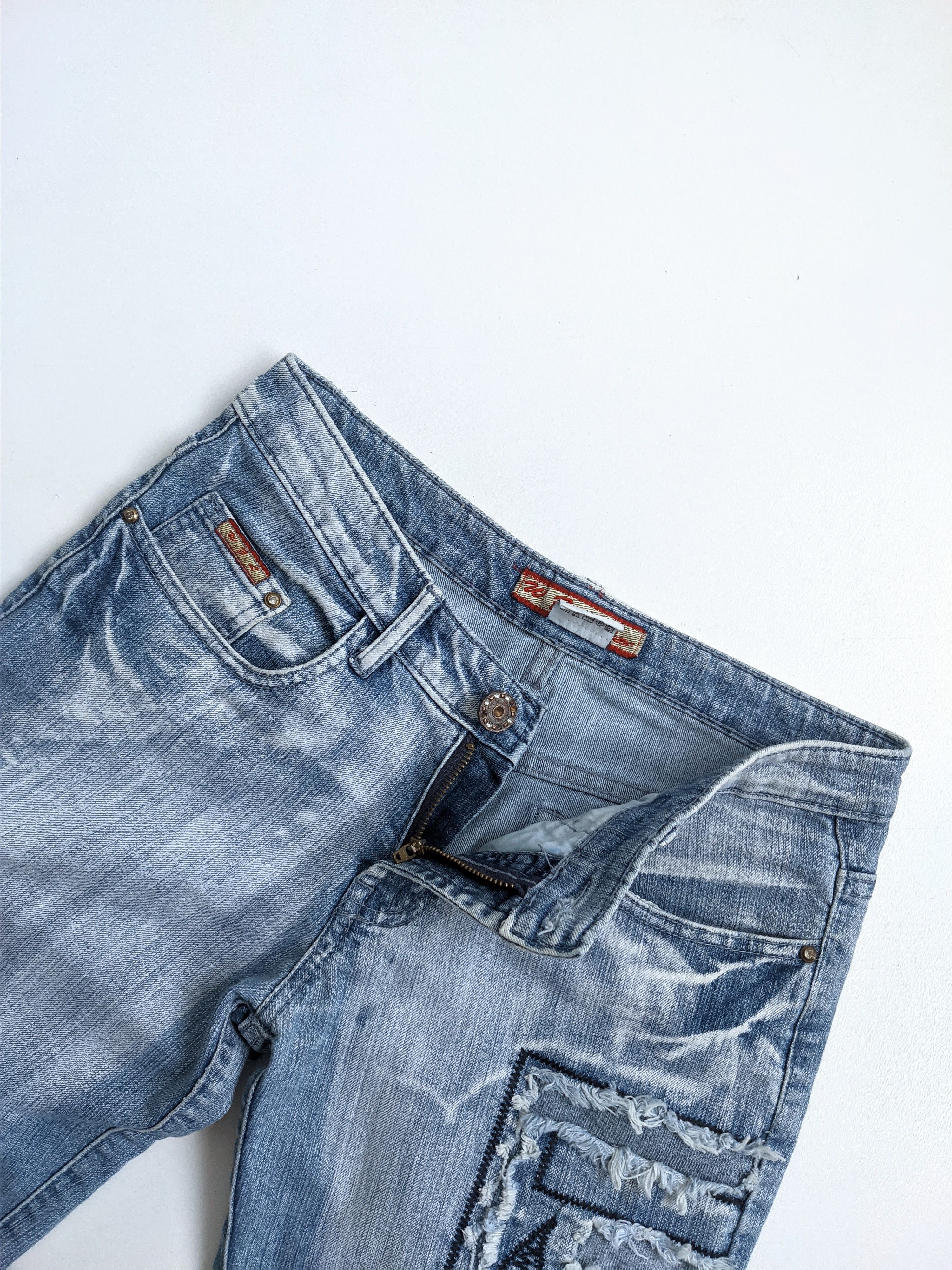 Vintage Vintage jeans distressed y2k avant garde denim Size 28" / US 6 / IT 42 - 9 Thumbnail
