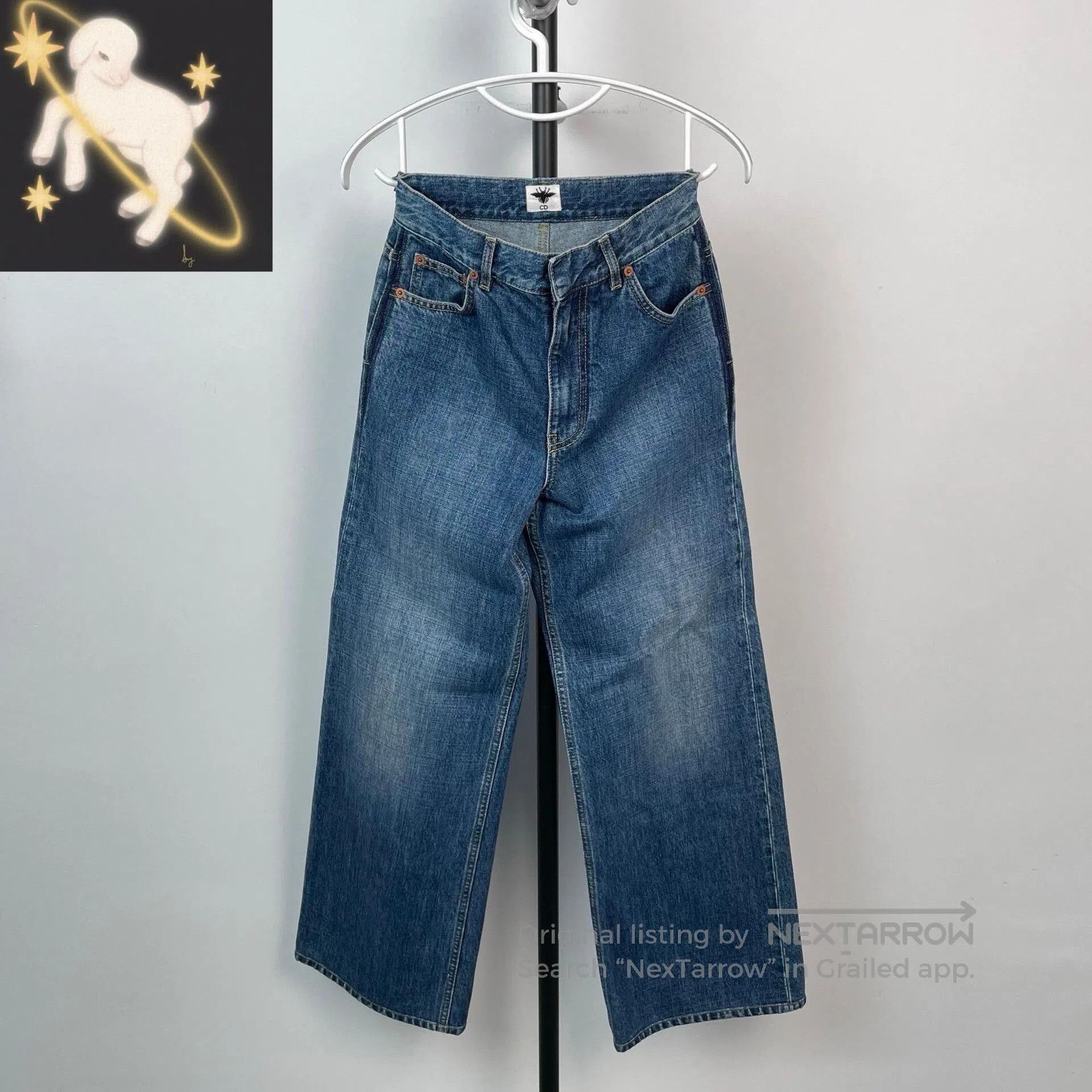 Dior Dior Vintage Washed Blue Straight. Size US 32 / EU 48 - 1 Thumbnail