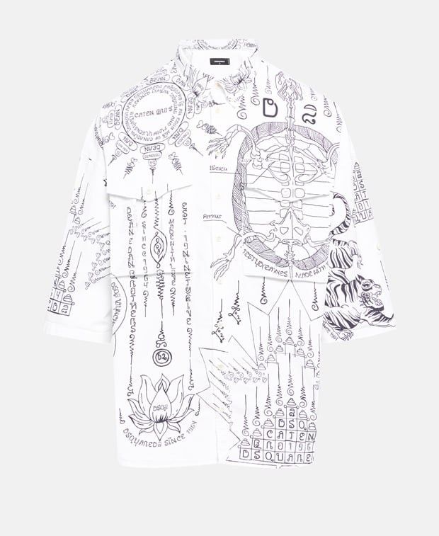 Dsquared2 Short-sleeved shirt - relaxed fit Size 50R - 1 Preview