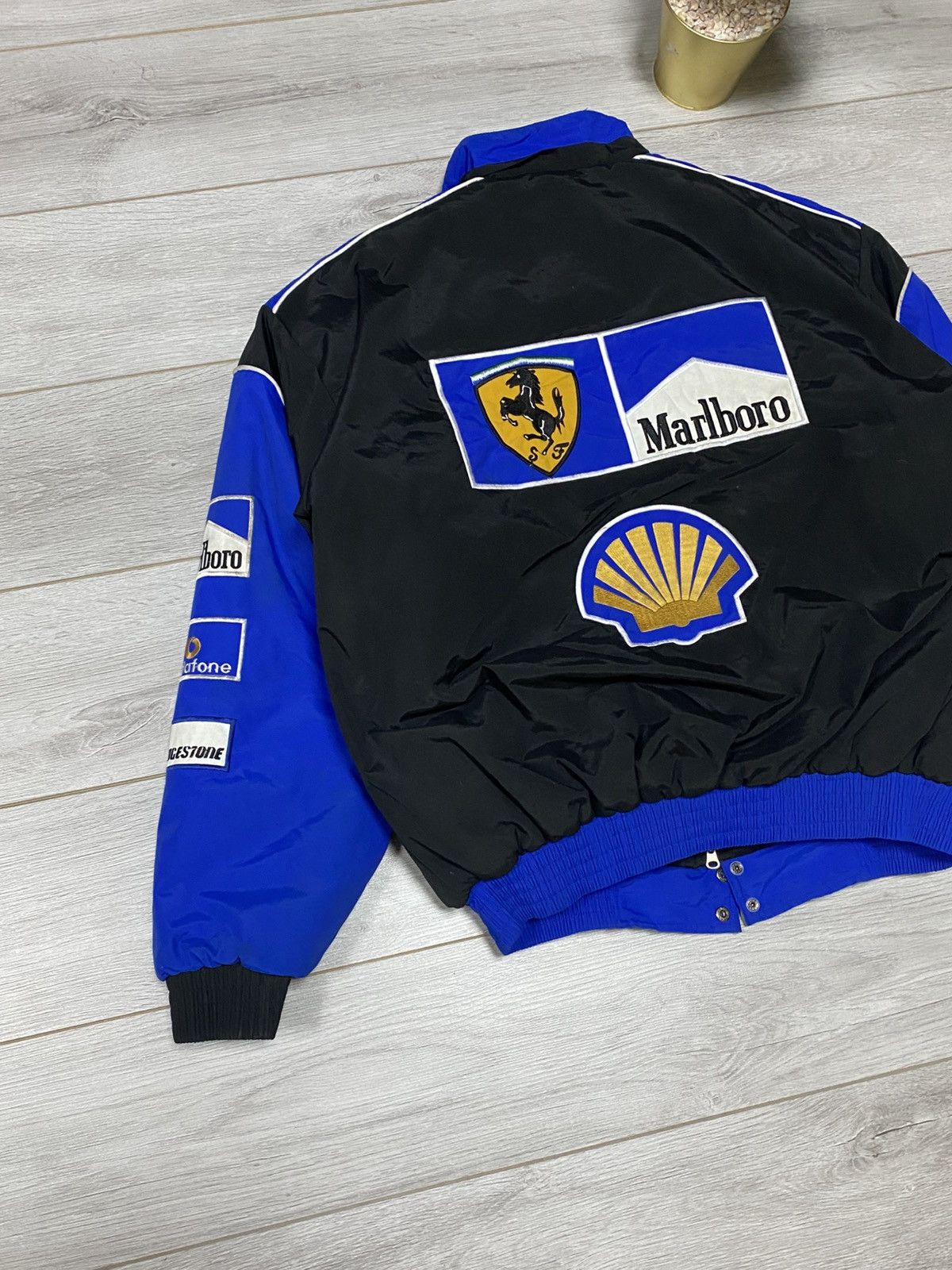Marlboro Ferrari Marlboro shell Vodafone vintage racing bomber jacket Size US XL / EU 56 / 4 - 4 Thumbnail