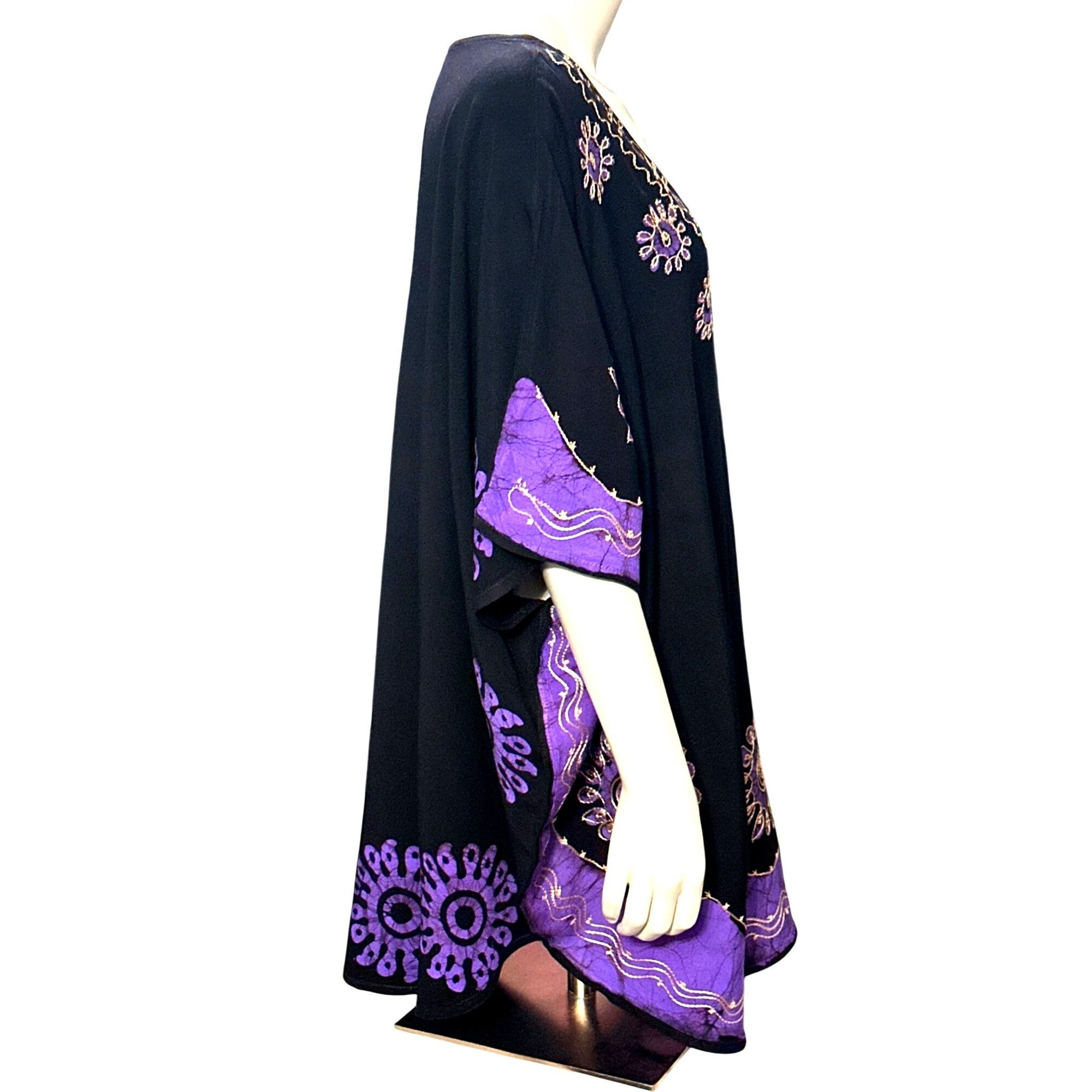 Other CCC Look Feel Like a Bohemian Goddess Black Purple Gold Embr Size ONE SIZE - 4 Thumbnail