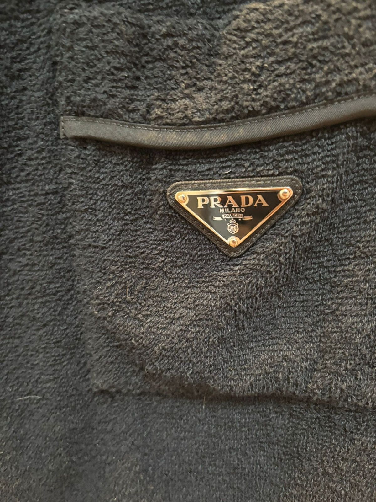 Prada Towel Terry Bowling Shirt Size US S / EU 44-46 / 1 - 7 Thumbnail