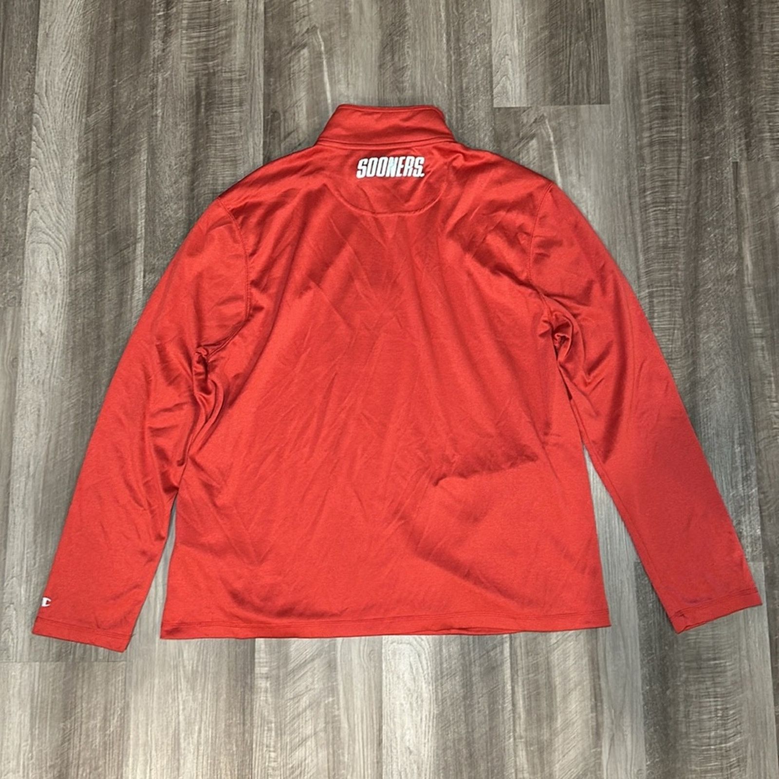 Champion Oklahoma Sooners Champion Quarter Zip Pullover - 2XL Size US XXL / EU 58 / 5 - 3 Thumbnail