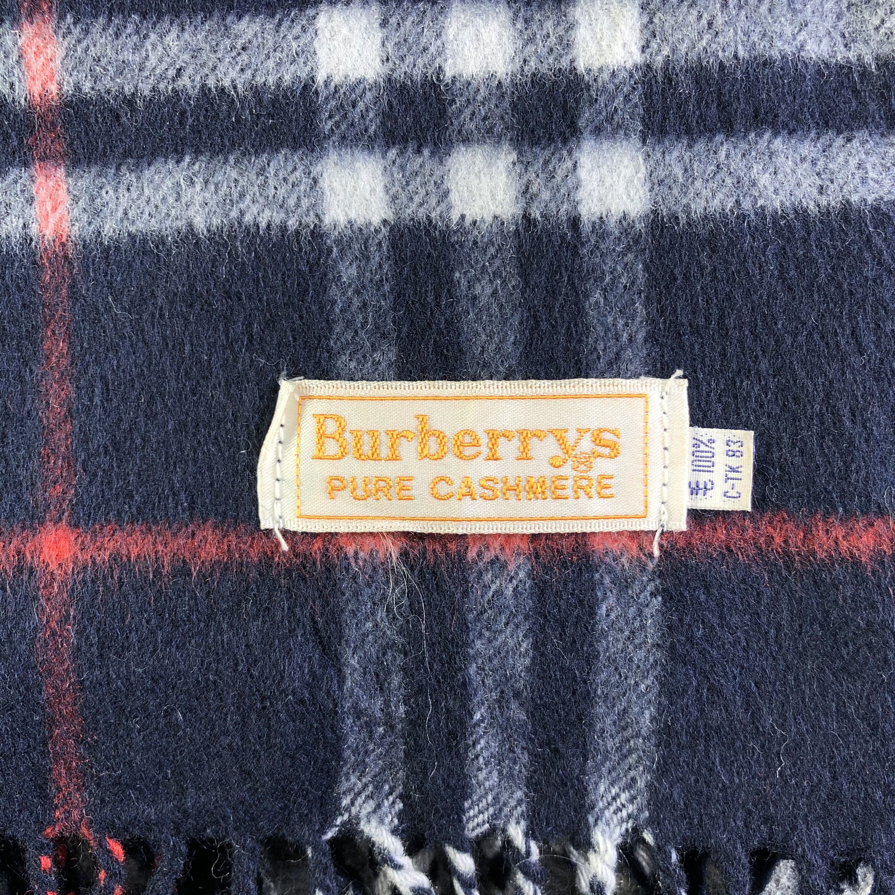 Burberry Burberry Pure Cashmere Scarf / Muffler / Neckwear P133 Size ONE SIZE - 5 Thumbnail