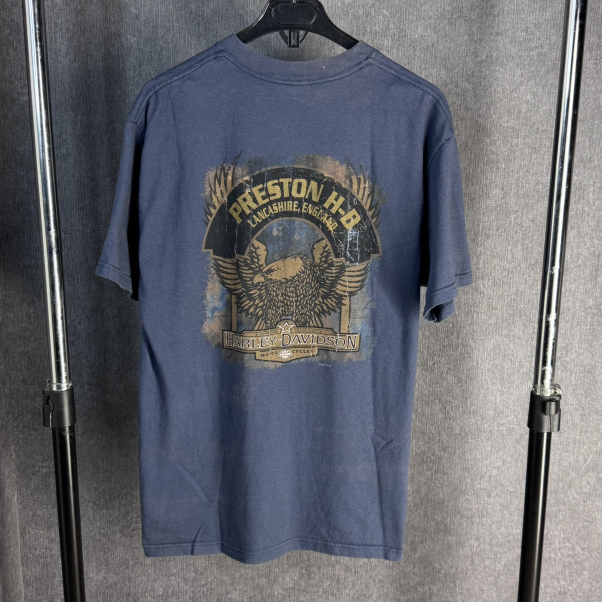 Harley Davidson Y2K Vintage 2007 Harley Davidson T-Shirt USA size M big logo Size US M / EU 48-50 / 2 - 6 Thumbnail