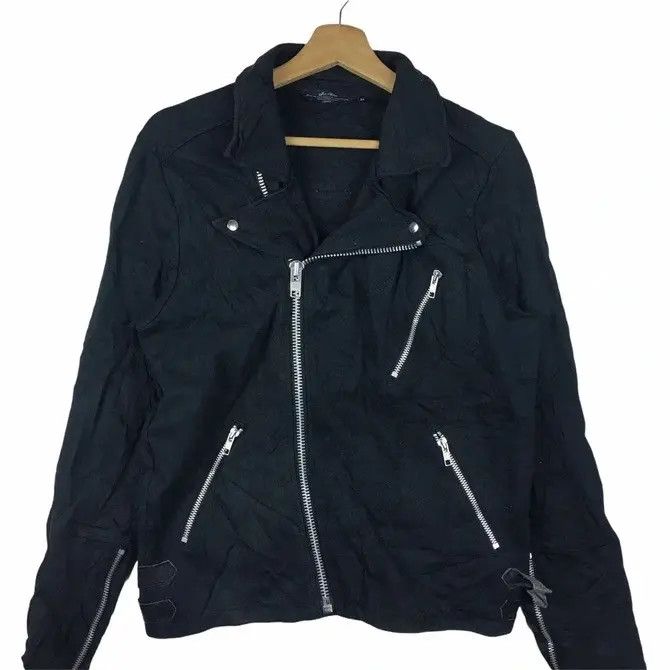 SHIPS Vtg SHIPS JET BLUE Japan Motorcycle Jacket Denim Jeans Size M / US 6-8 / IT 42-44 - 1 Thumbnail