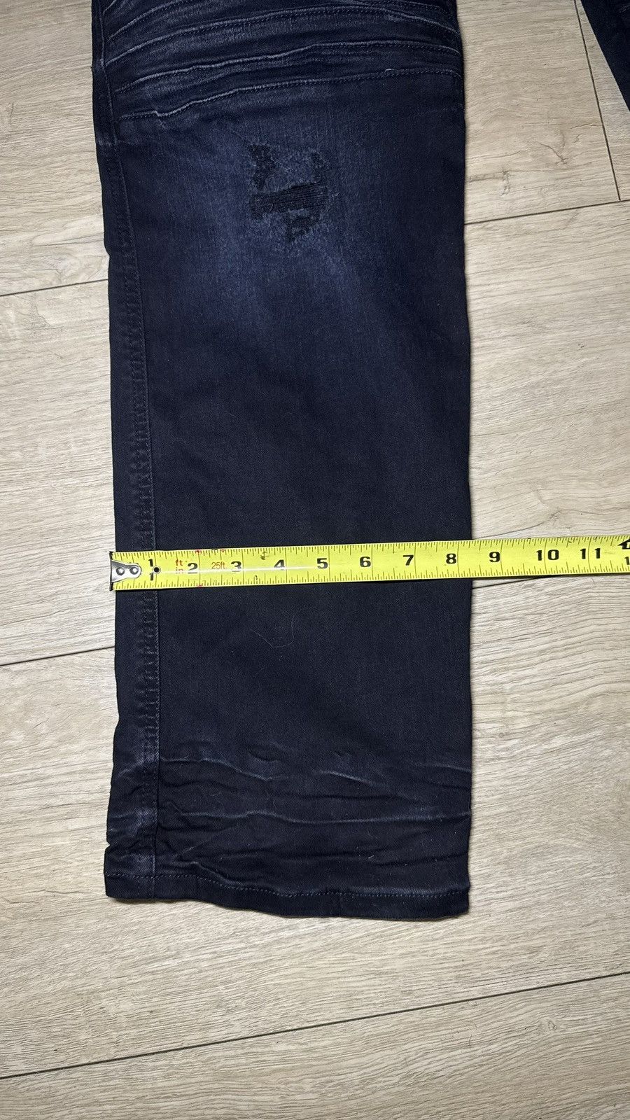 Robins Jeans Y2K 2000s Robin’s Biker Jeans Slim Straight Indigo Black Size US 38 / EU 54 - 10 Thumbnail