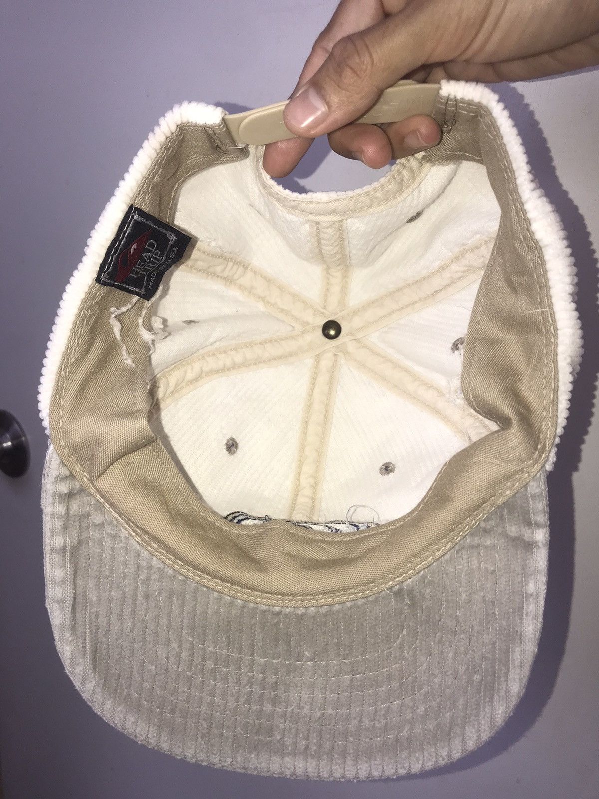 Quiksilver × Vintage Vintage Quiksilver Corduroy Snapback Cap Size ONE SIZE - 4 Thumbnail