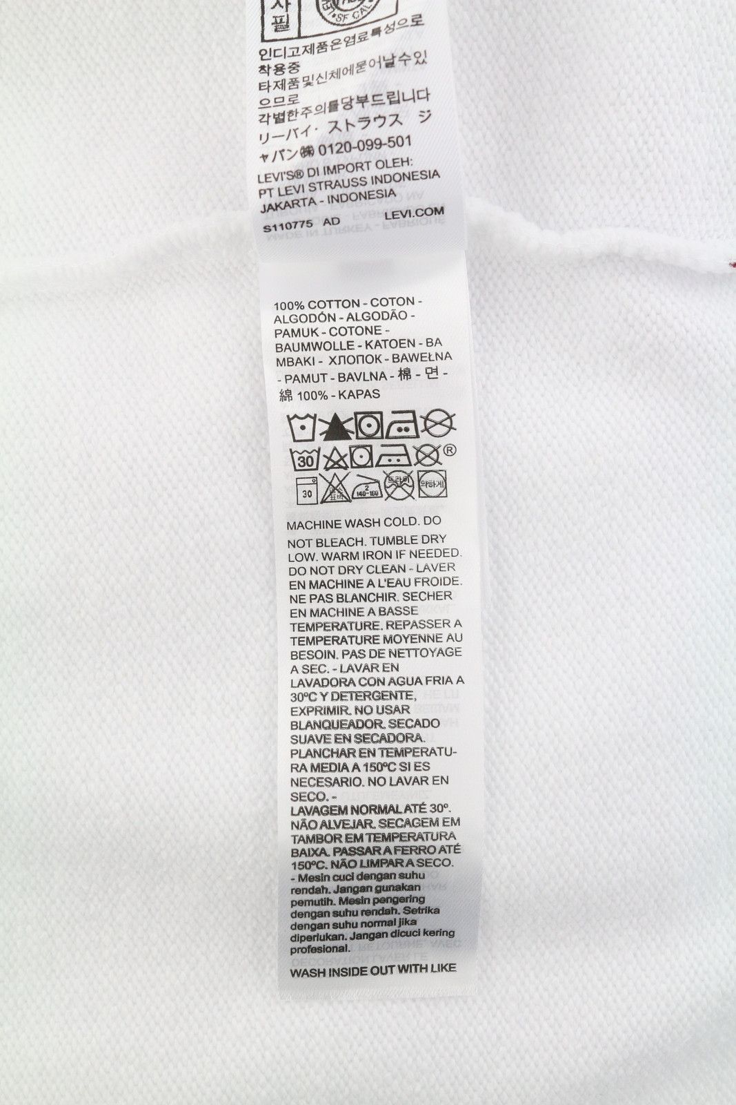 Levi's RELAXED FIT S White Graphic Logo Crew Pullover 87098 Size US S / EU 44-46 / 1 - 9 Thumbnail