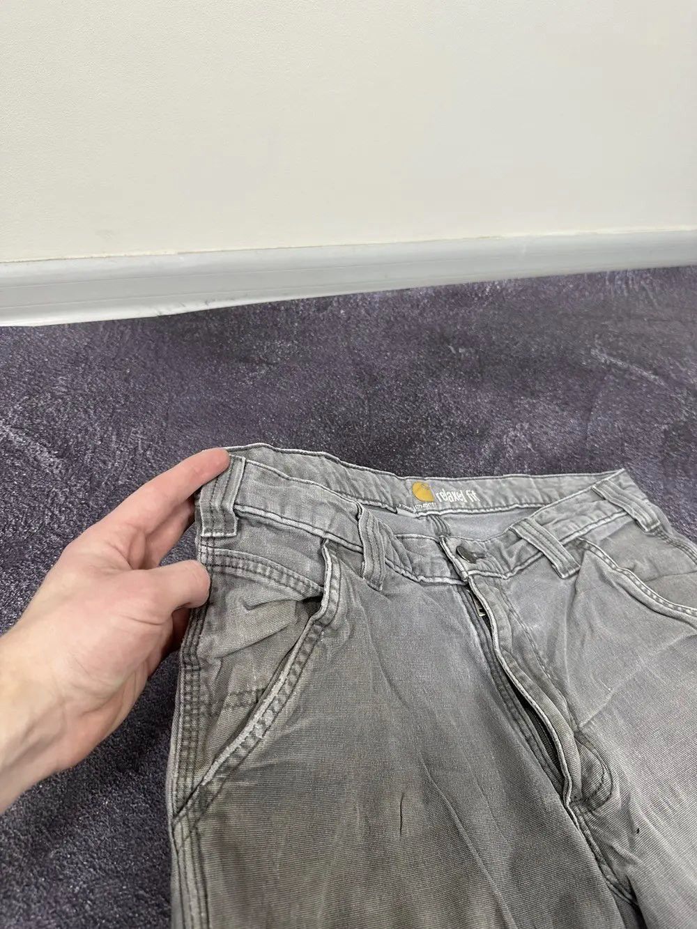 Carhartt Vintage Carhartt USA Distressed Relaxed Fit Opium Work Pants Size US 32 / EU 48 - 16 Thumbnail