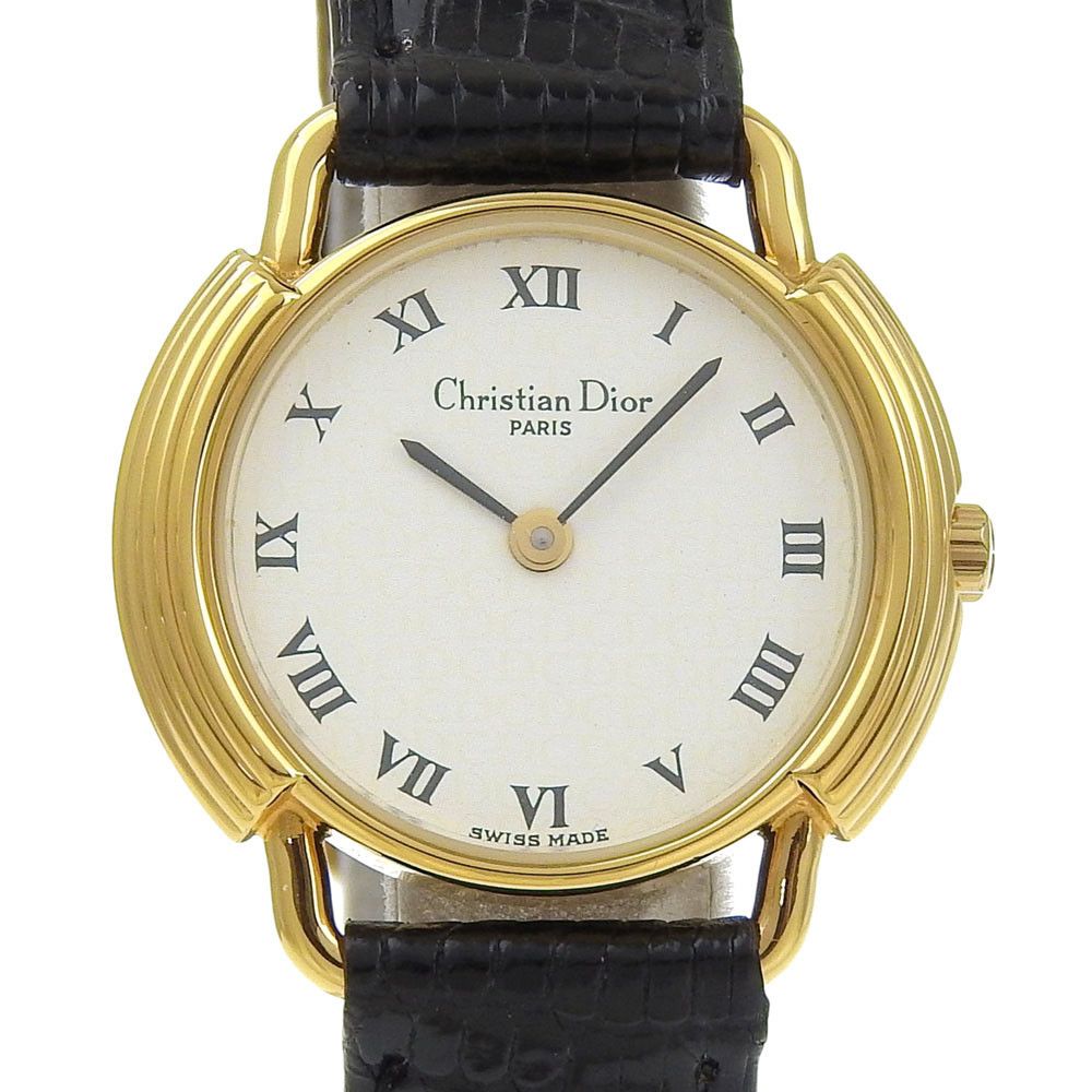 Dior Dior Christian Dior Gold Plated Quartz Metal Quartz 58.121.2 DUTY FREE for USA Size ONE SIZE - 1 Thumbnail