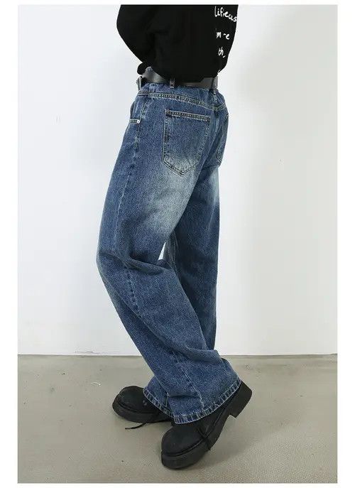 Other Washed loose straight-leg versatile casual jeans Size US 32 / EU 48 - 5 Thumbnail