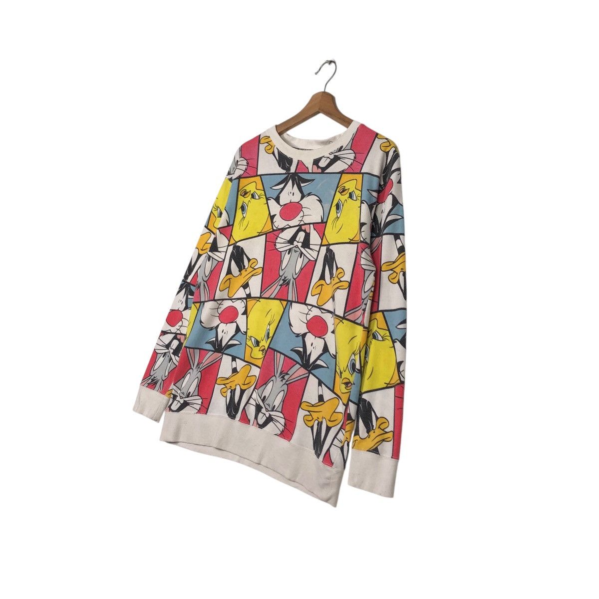 Cartoon Network 📌Vintage Sweatshirt Full Print Looney Tunes Big Logo Size US L / EU 52-54 / 3 - 3 Thumbnail