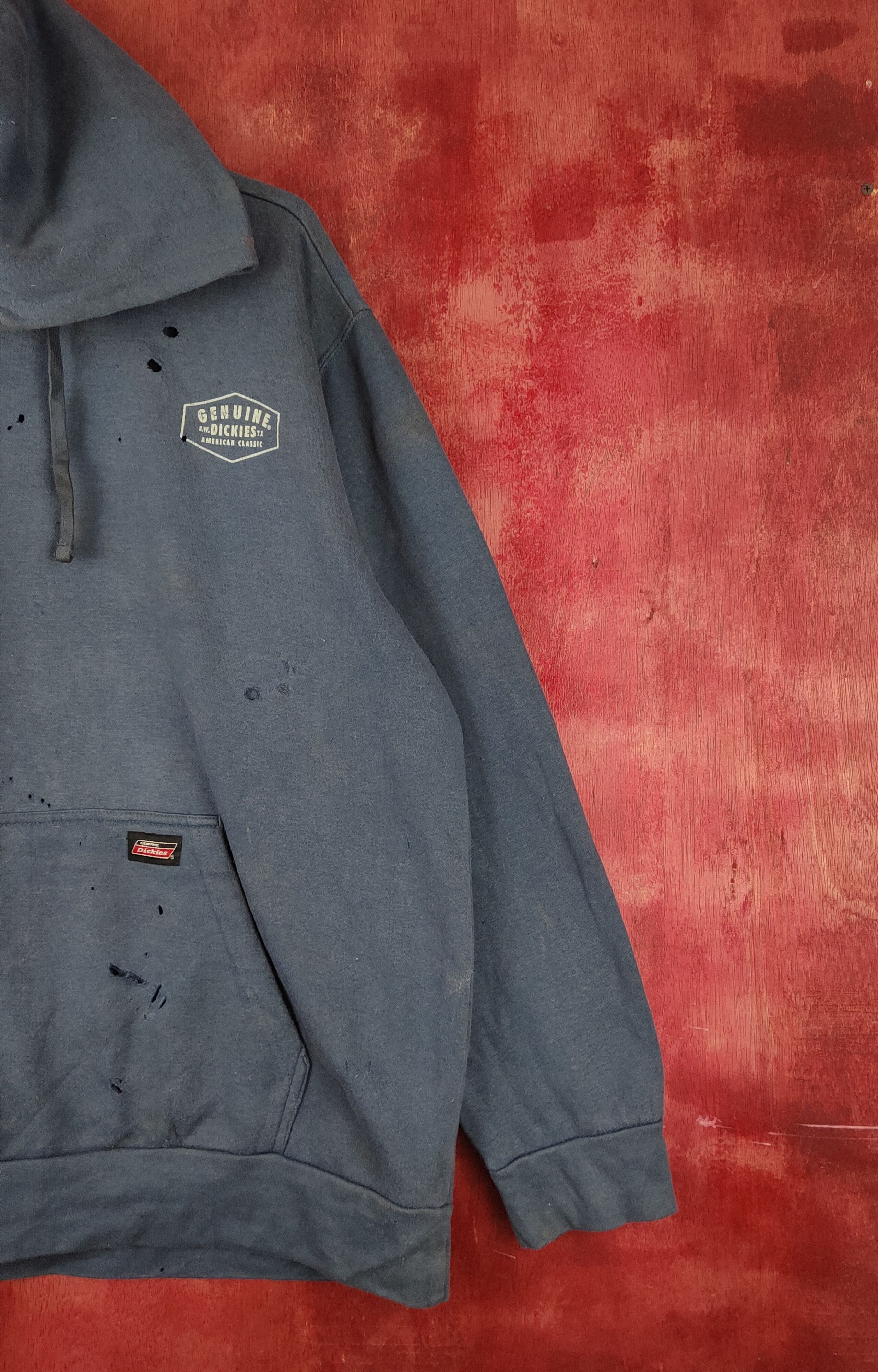 Dickies Dickies vtg Faded ripped distressed Hoodie Sweatshirts#S1866 Size US XL / EU 56 / 4 - 9 Thumbnail