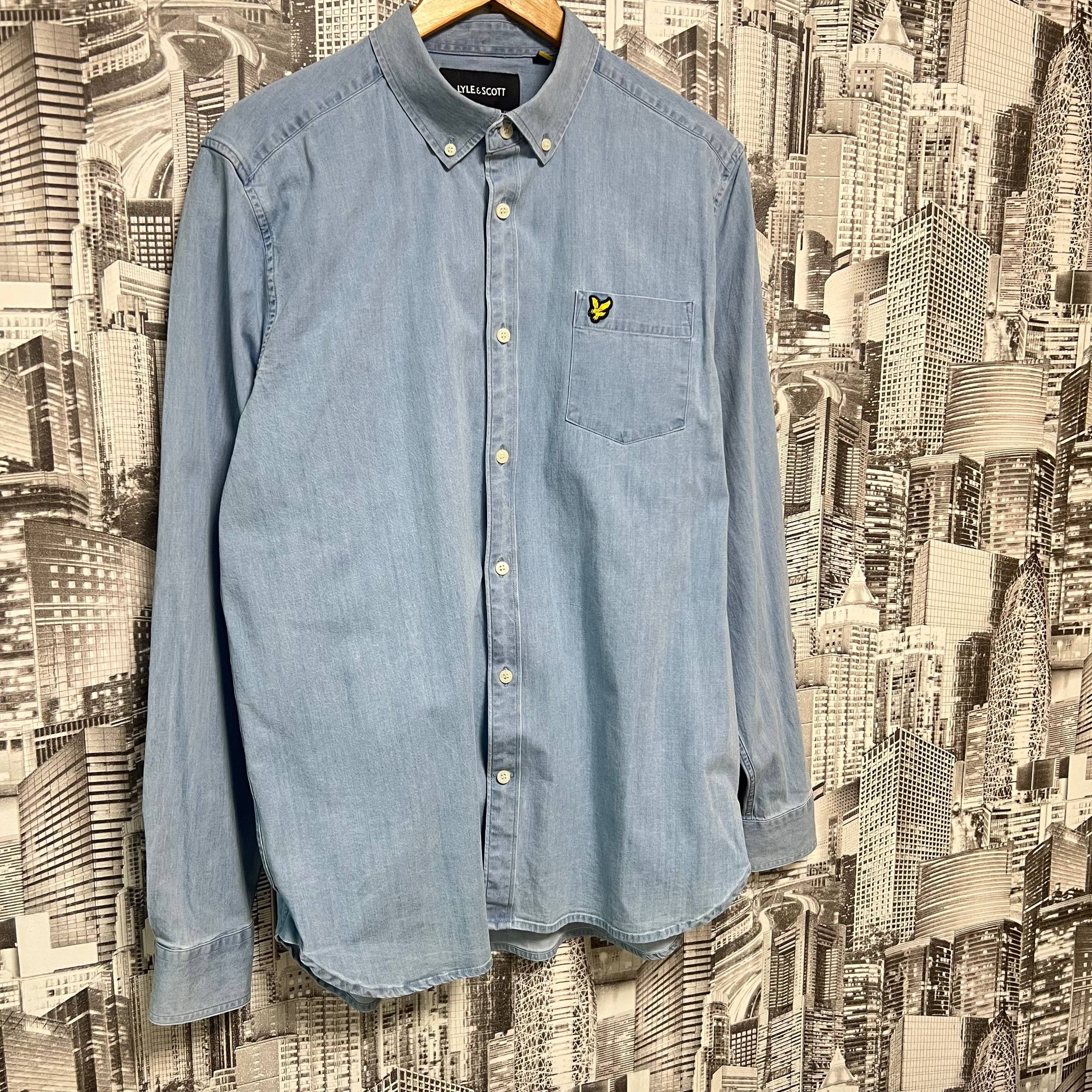 Lyle & Scott Lyle Scott Denim Button Ups Shirt Size L Size US L / EU 52-54 / 3 - 12 Thumbnail