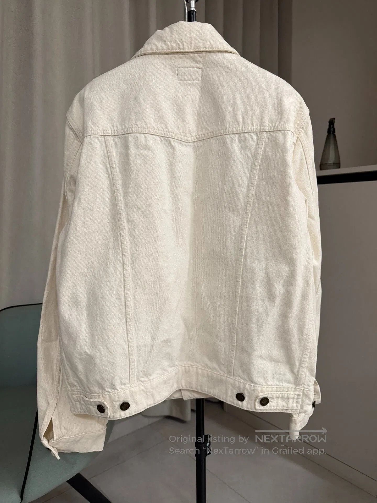Saint Laurent Paris Saint Laurent Beige Denim Jacket Size 50. Size US M / EU 48-50 / 2 - 3 Thumbnail