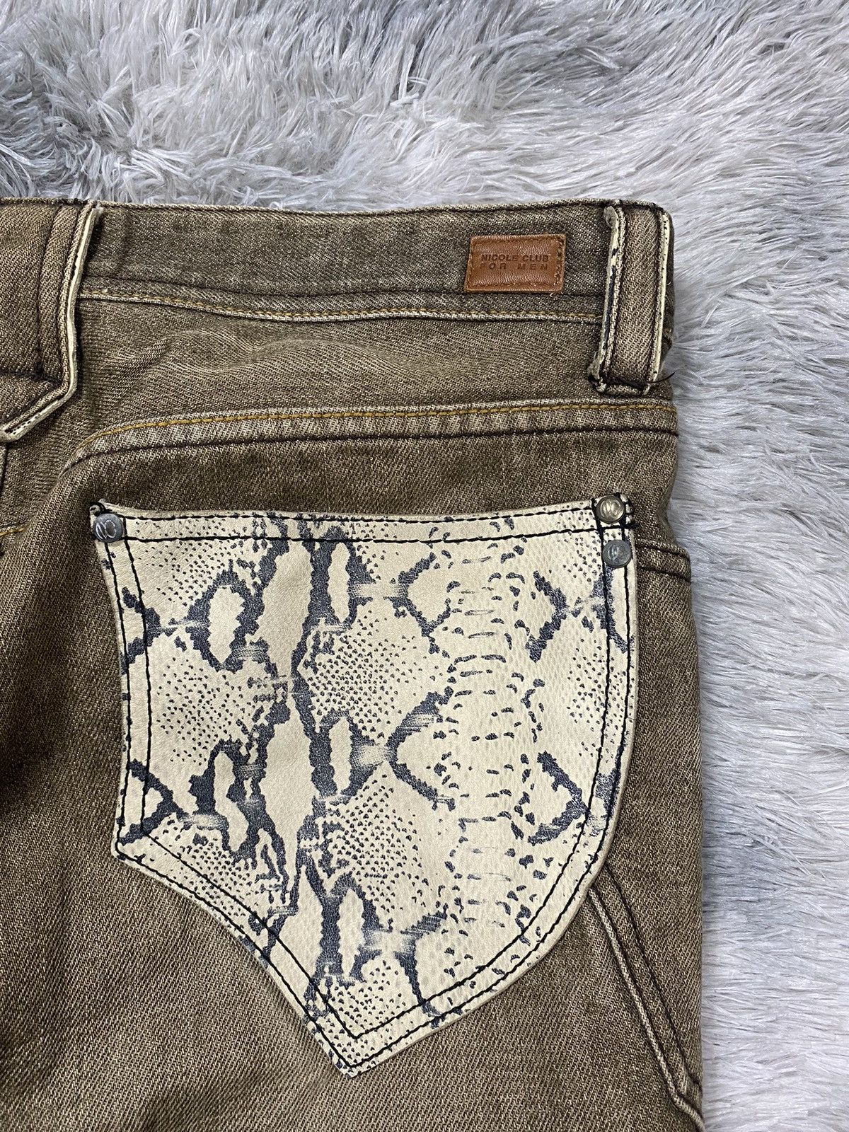 Japanese Brand Rare Nicole Club For Men Snake Pocket Jeans Size US 34 / EU 50 - 6 Thumbnail