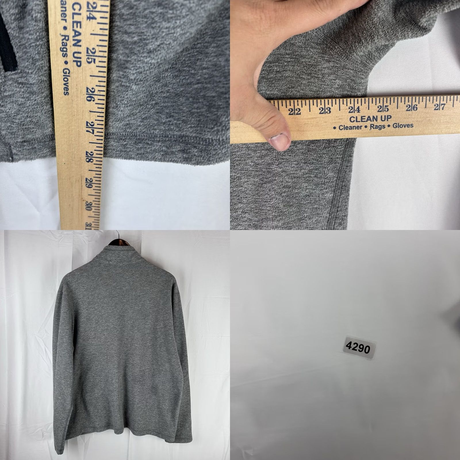 Eddie Bauer Eddie Bauer Mens Pullover Sweater Polyester Gray Large First Ascent 1/4 Zip Size US L / EU 52-54 / 3 - 8 Thumbnail