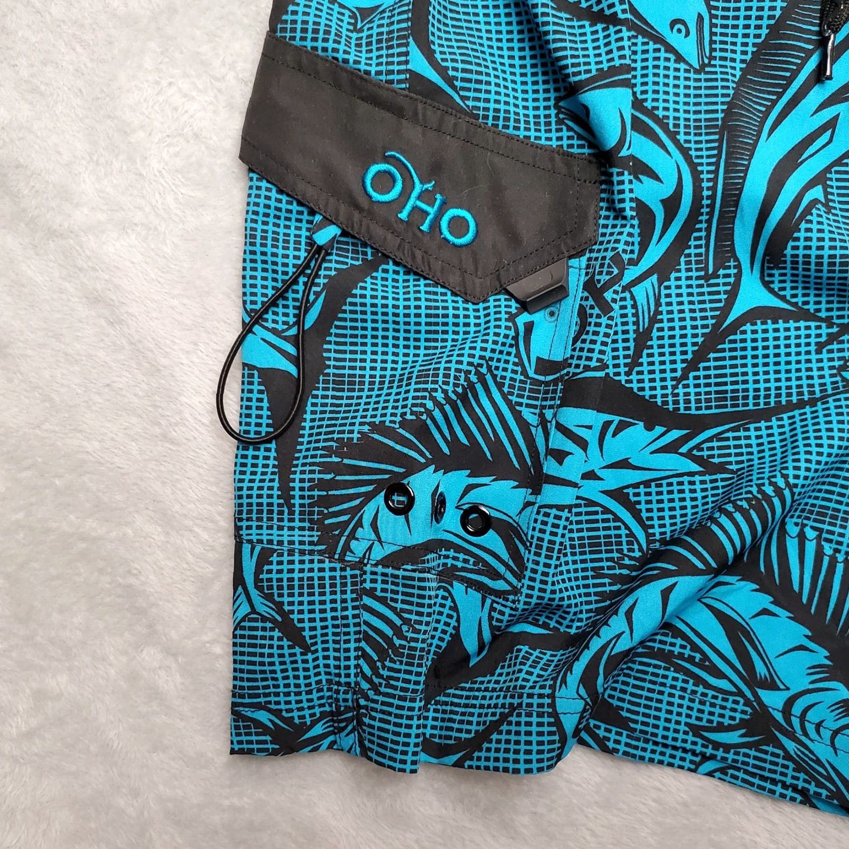 Vintage VINTAGE Old Harbor Board Shorts Mens 30 Blue Hybrid Fishing Fisherman Unlined Swim Size US 30 / EU 46 - 2 Thumbnail