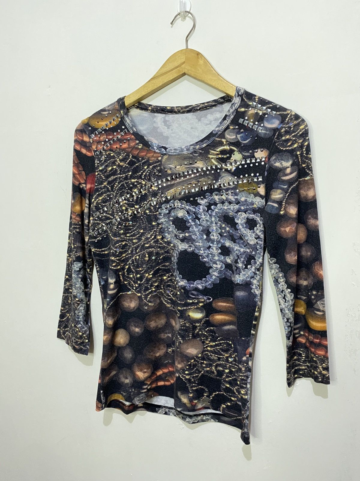 If Six Was Nine × Japanese Brand × Le Grande Bleu (L.G.B.) Vintage Y2K All Over Print Jewellery Size M / US 6-8 / IT 42-44 - 3 Thumbnail