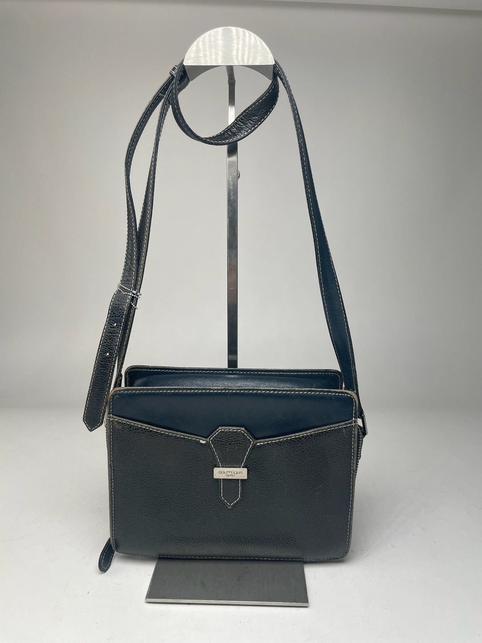 Courreges Vintage Paris Leather Bag Black Size ONE SIZE - 1 Thumbnail
