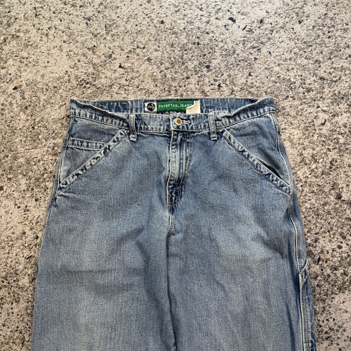 Levi's 90s Levi’s Silvertab Baggy Skater Jeans Faded ERD Grunge Size US 32 / EU 48 - 3 Thumbnail