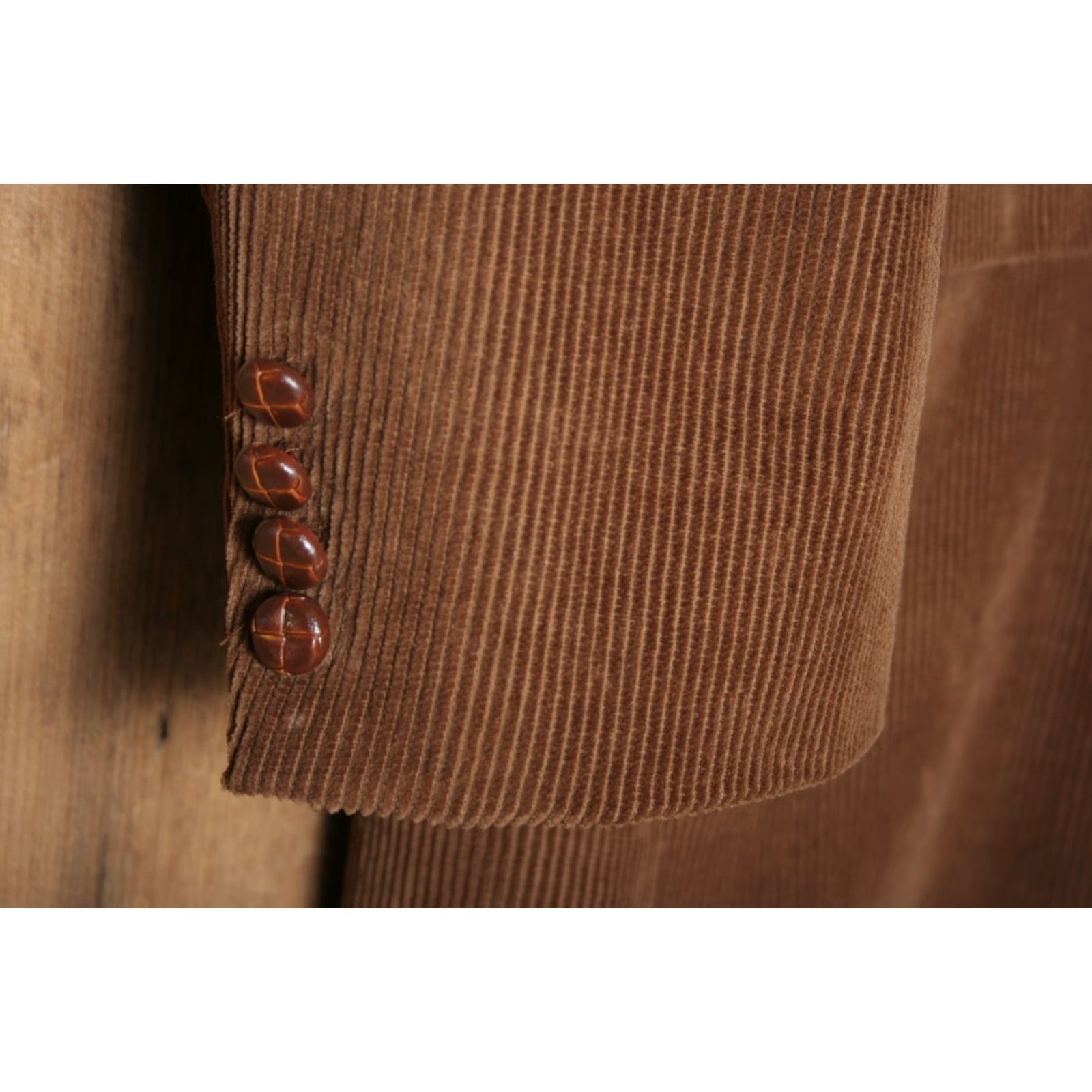 Ralph Lauren VINTAGE LRL Brown Corduroy Sport Coat W/Elbow Patches & Paisley Lining Sz. 46R Size US S / EU 44-46 / 1 - 3 Thumbnail