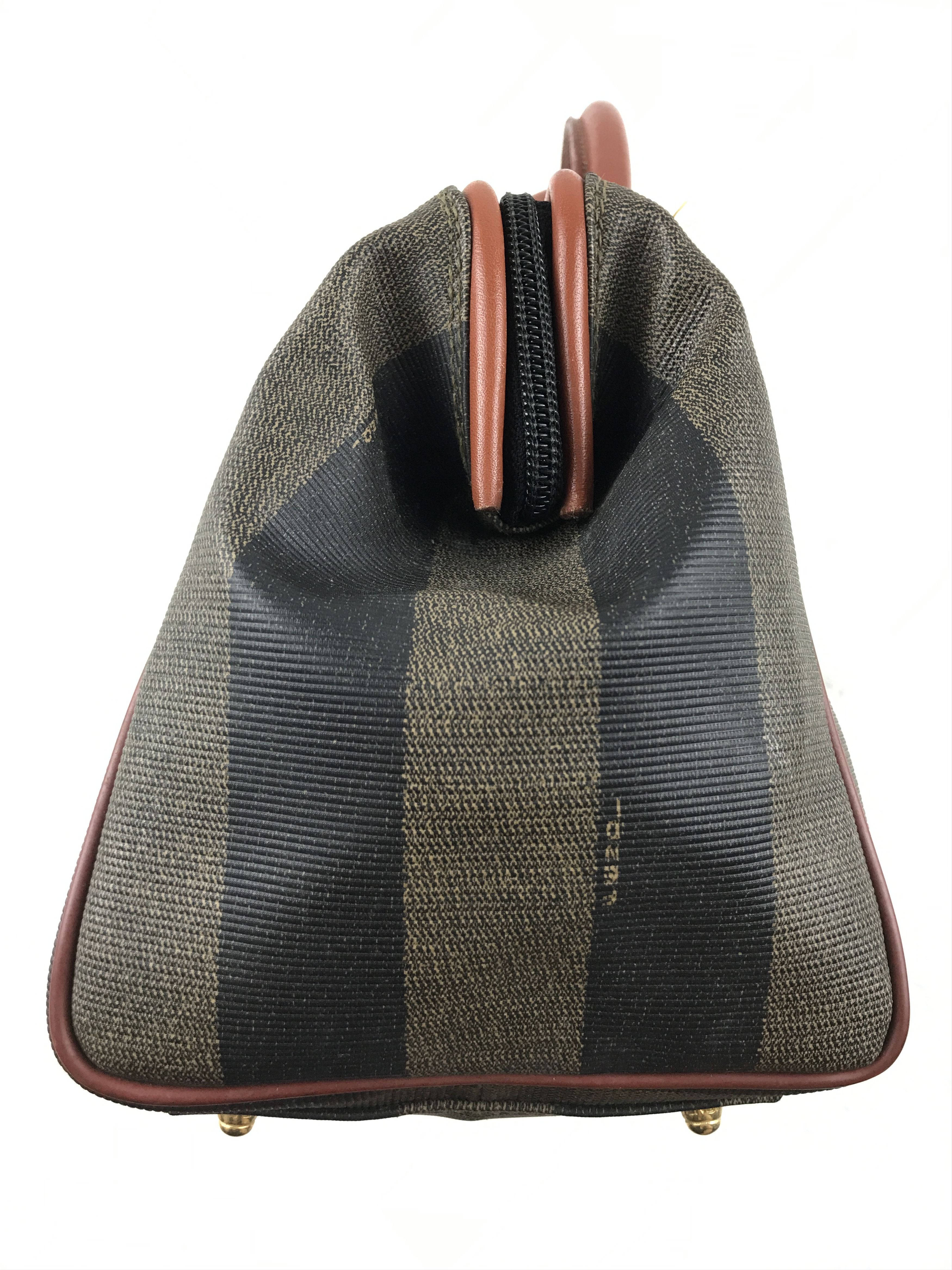 Fendi × Vintage Vintage Fendi Pequin Stripe Boston Bag Size ONE SIZE - 3 Thumbnail