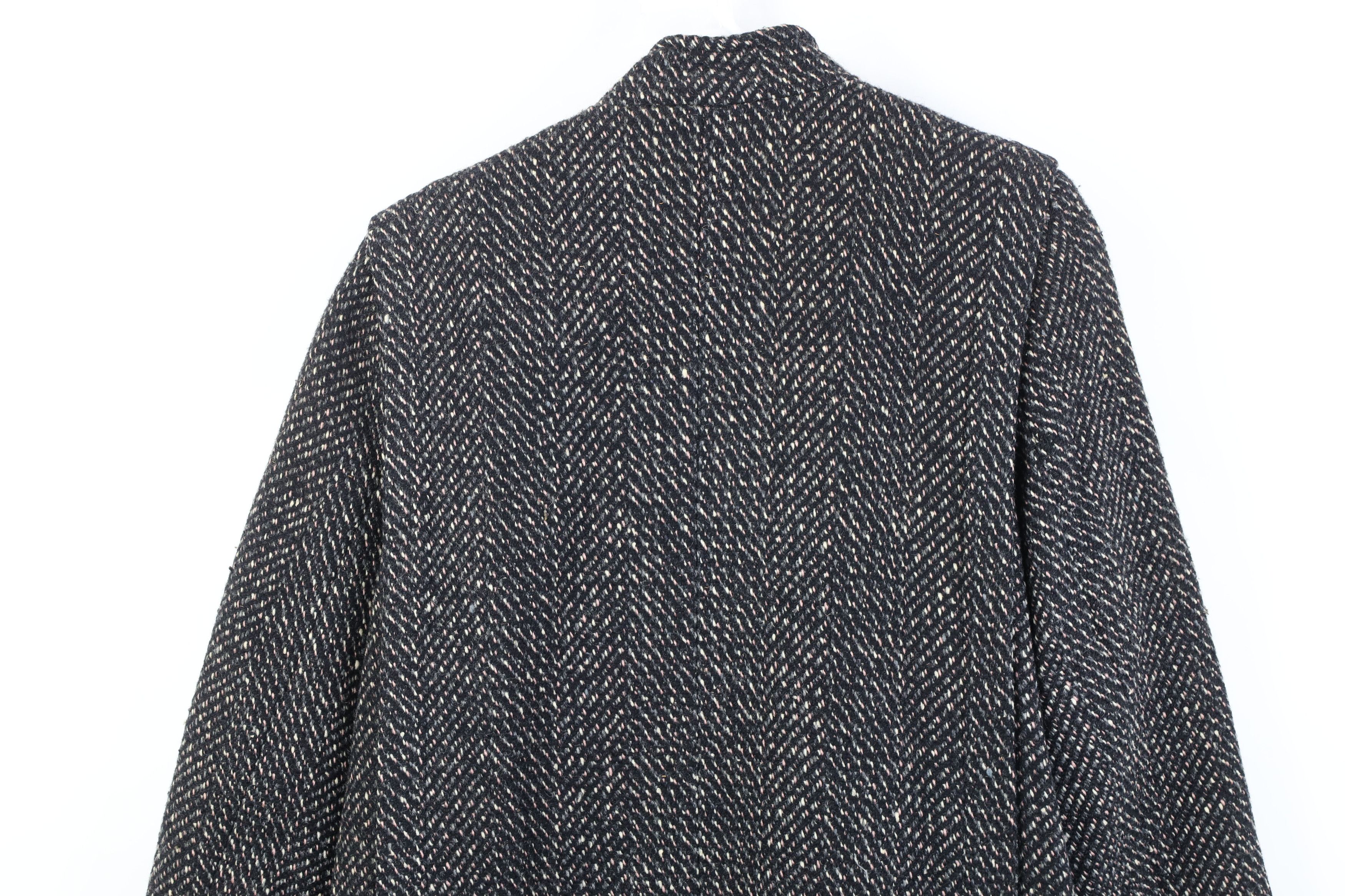 Vintage Vintage 70s Streetwear Tweed Herringbone Jacket Coat USA Size XL / US 12-14 / IT 48-50 - 13 Thumbnail