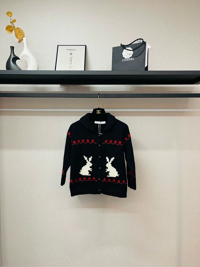 Dior Dior Black and red rabbit sweater jacket 2504-Nextarrow Size XS / US 0-2 / IT 36-38 - 1 Thumbnail