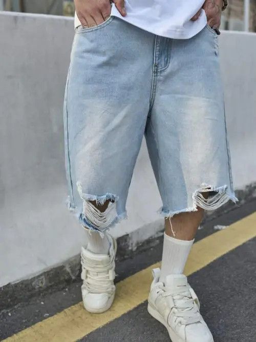 Japanese Brand × Vintage Vintage RETRO 90s distressed washed shorts jeans Size US 30 / EU 46 - 1 Thumbnail