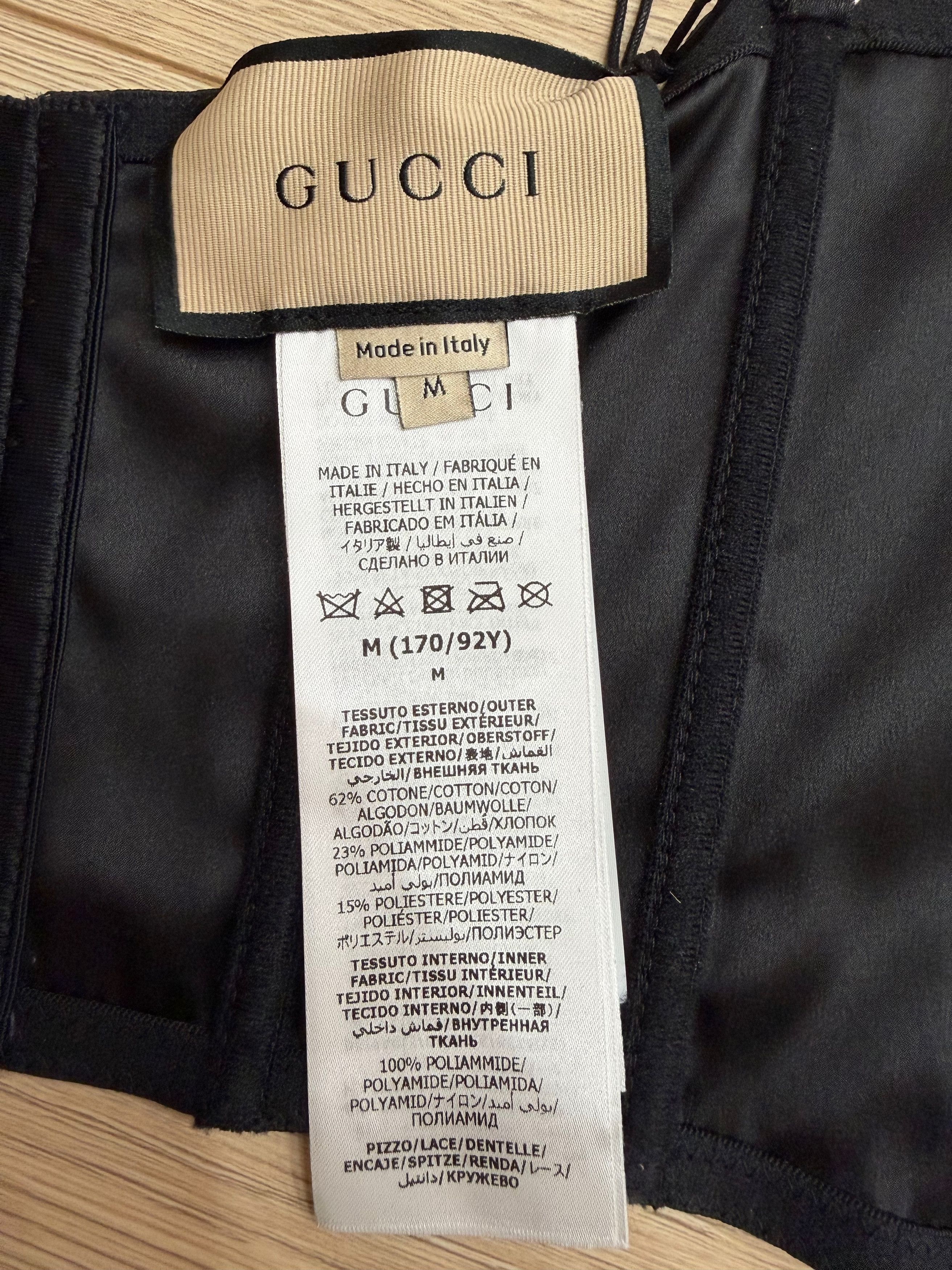 Gucci Gucci GG Net Corset Nude Lace Logo Bustier Shirt Top Medium Size M / US 6-8 / IT 42-44 - 15 Thumbnail