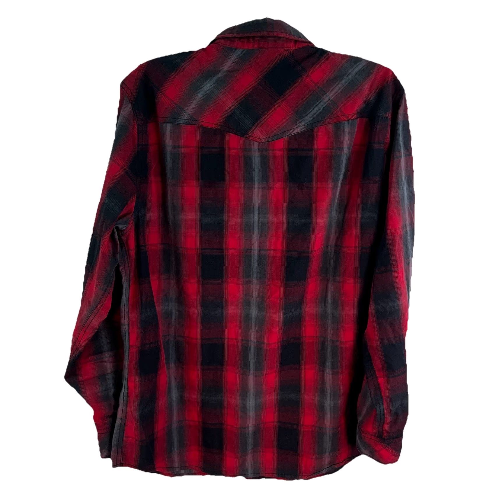Vintage Rock & Republic Plaid Button-Up Shirt Men’s L Red/Black Long Sleeve Shirt Mens Size US L / EU 52-54 / 3 - 6 Thumbnail