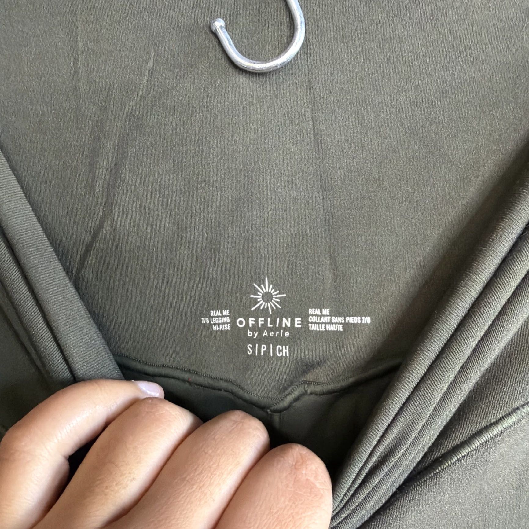 Vintage Offline by Aerie Women's Real Me Leggings 7/8 Hi-Rise S Olive Green XS? Size 28" / US 6 / IT 42 - 2 Thumbnail