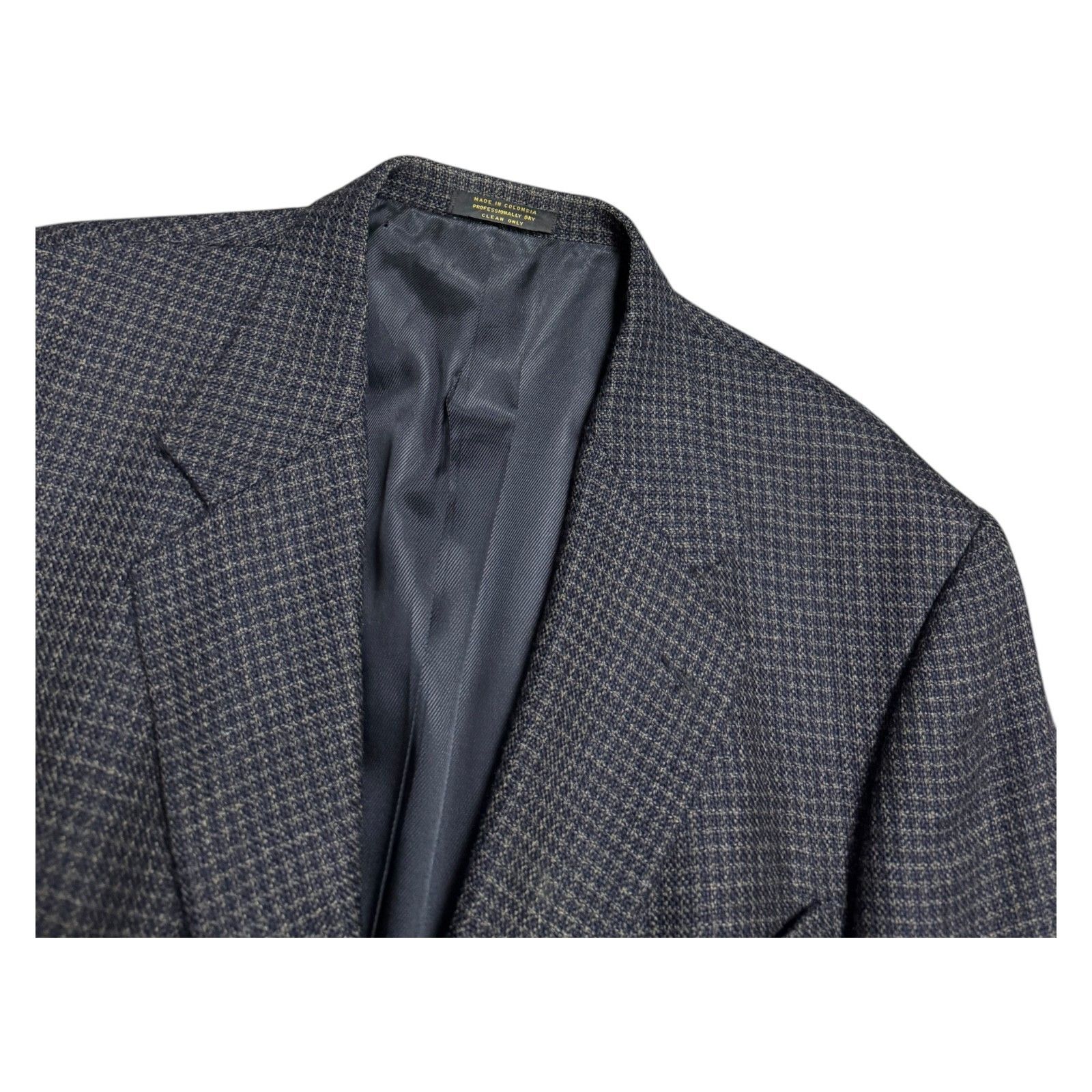 OSCAR DE LA RENTA Check WOOL Designer Blazer Suit Jacket 46R
