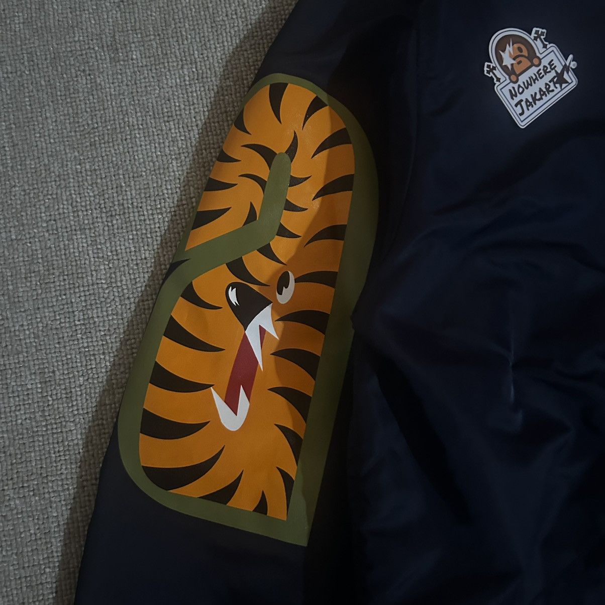 Bape Bape Shark Tiger MA1 Bomber Size US M / EU 48-50 / 2 - 8 Thumbnail