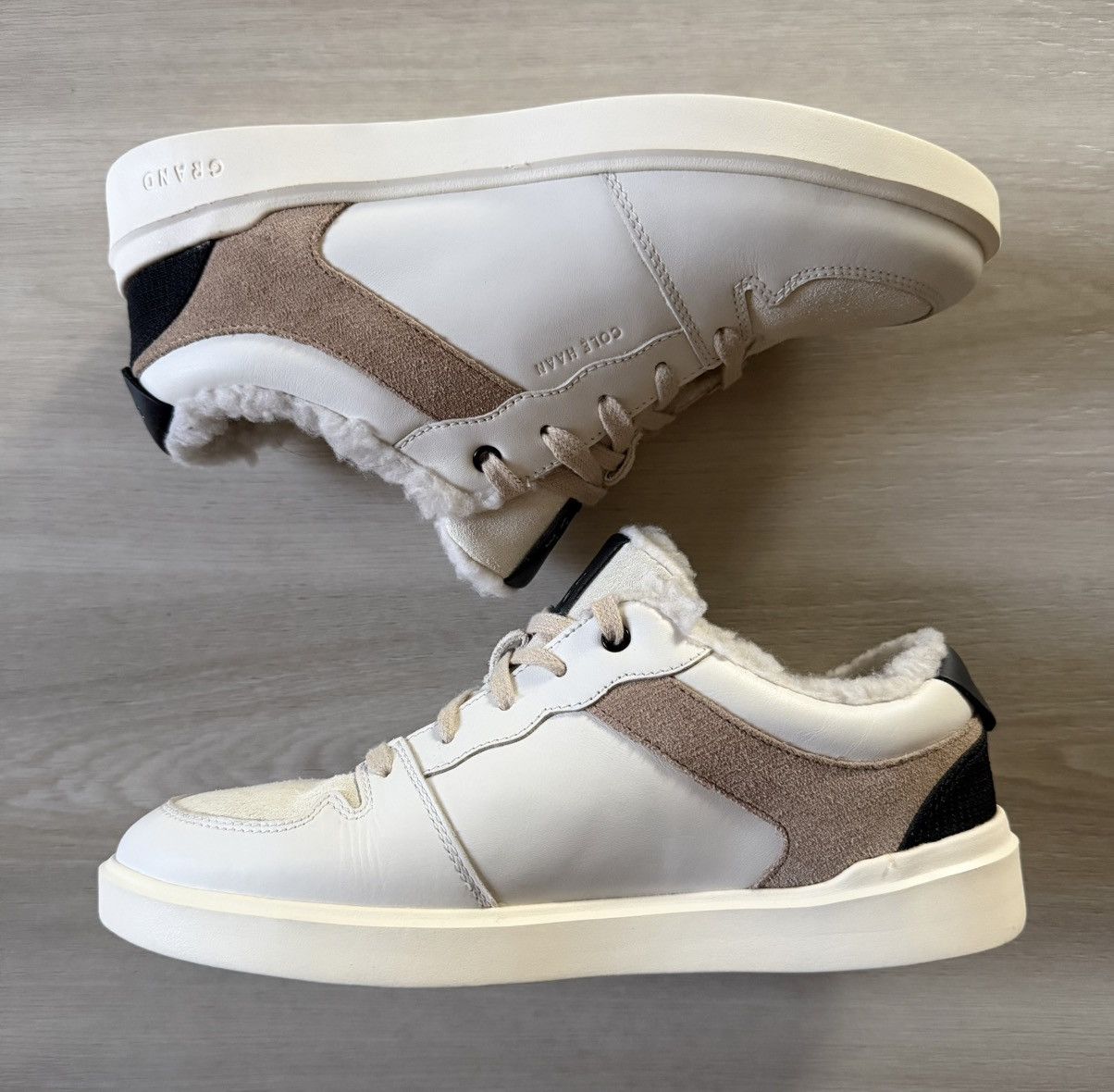 Cole Haan Crosscourt Sneaker White Fury Trim sz 6.5 New