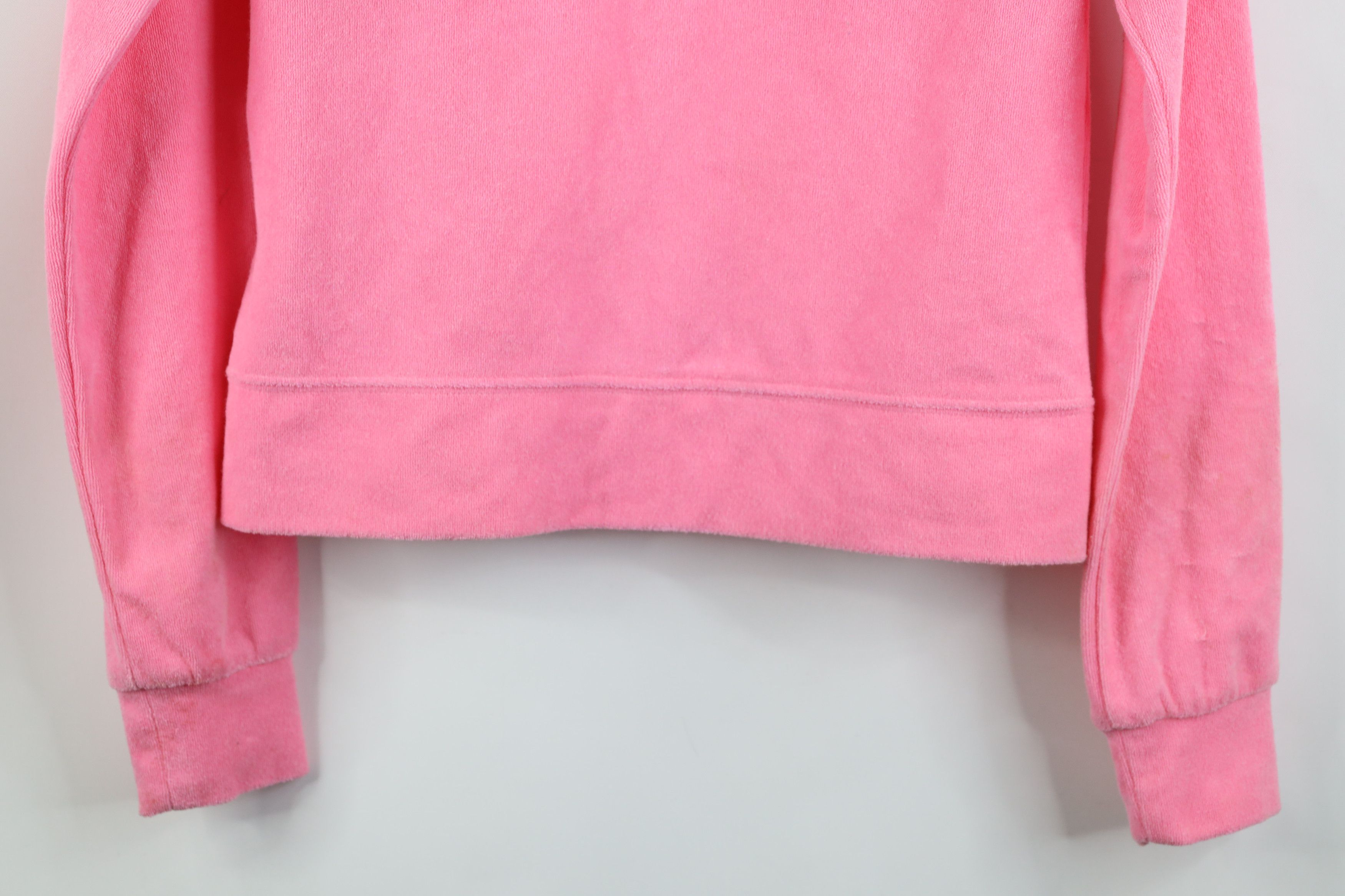 Juicy Couture Vintage 90s Y2K Juicy Couture Terry Cloth Full Zip Hoodie Size XS / US 0-2 / IT 36-38 - 15 Thumbnail