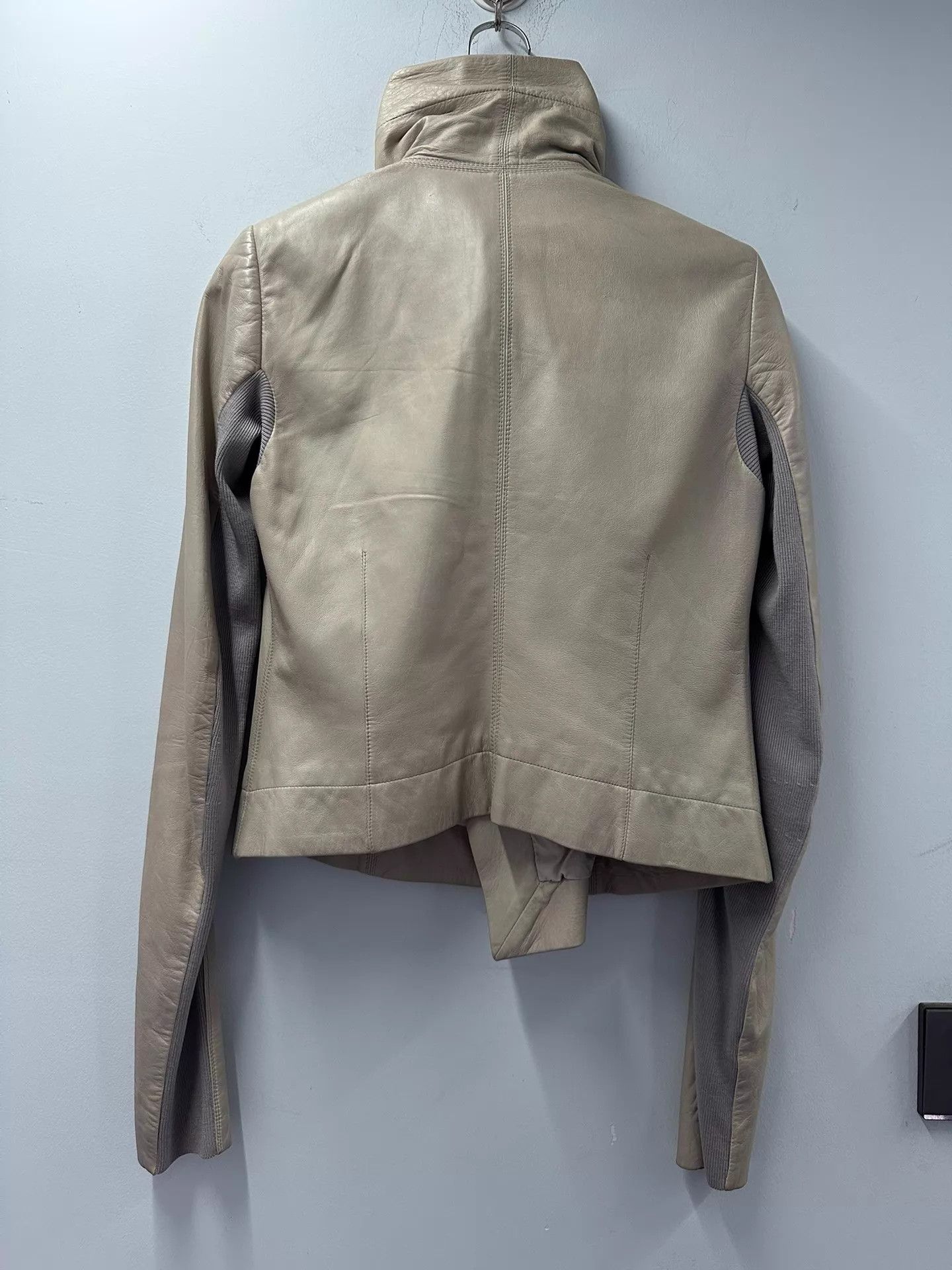 Rick Owens Rick Owens Lambskin Biker Jacket Ivory White Women's Rare Size M / US 6-8 / IT 42-44 - 3 Thumbnail
