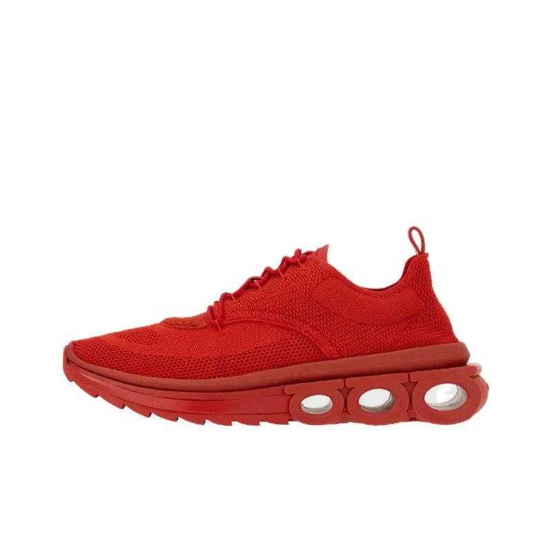 Salvatore Ferragamo o1s1rm1224 Nima Knit Sneakers in Red Size US 9.5 / IT 39.5 - 2 Thumbnail