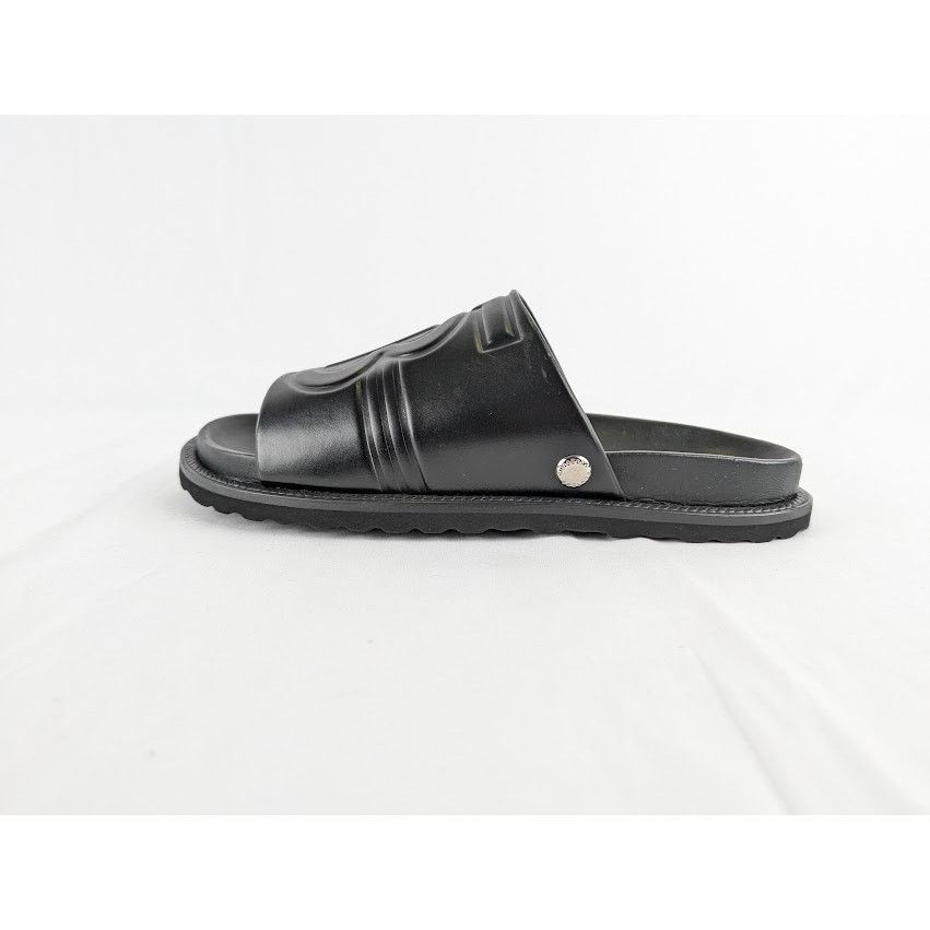 Burberry o1rshd1 Leather Embossed TB Monogram Slides in Black Size US 8 / EU 41 - 2 Thumbnail