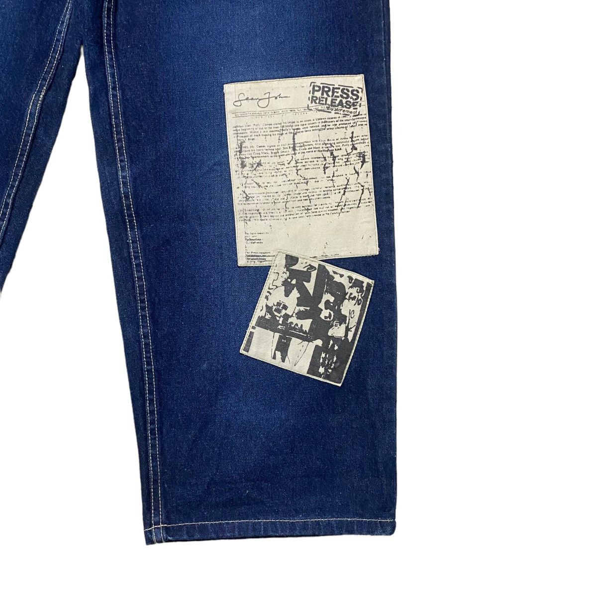 Sean John Vintage Y2K Sean John Denim Baggy Jeans Patchwork Size US 32 / EU 48 - 9 Thumbnail